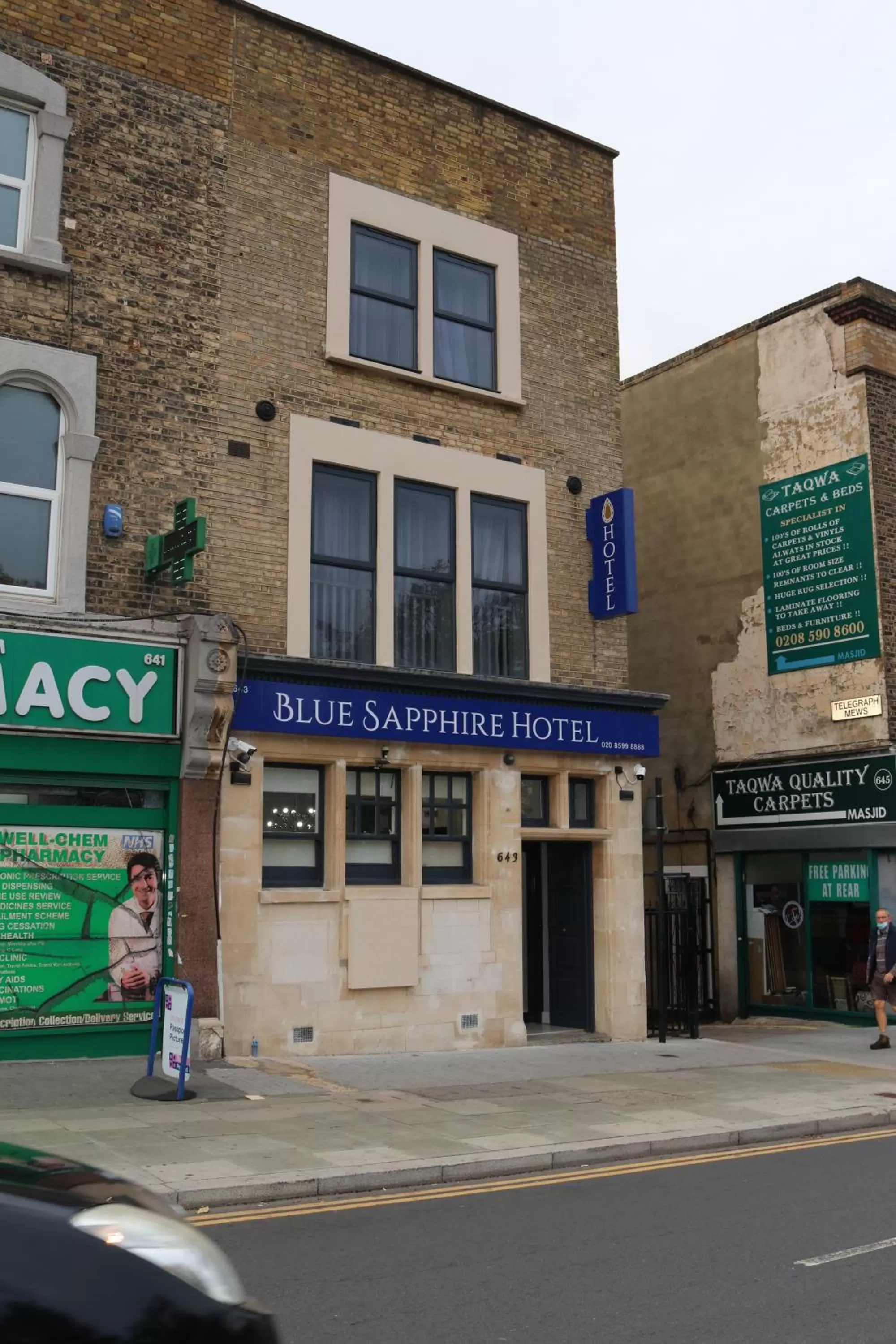 Facade/entrance in Blue Sapphire Hotel