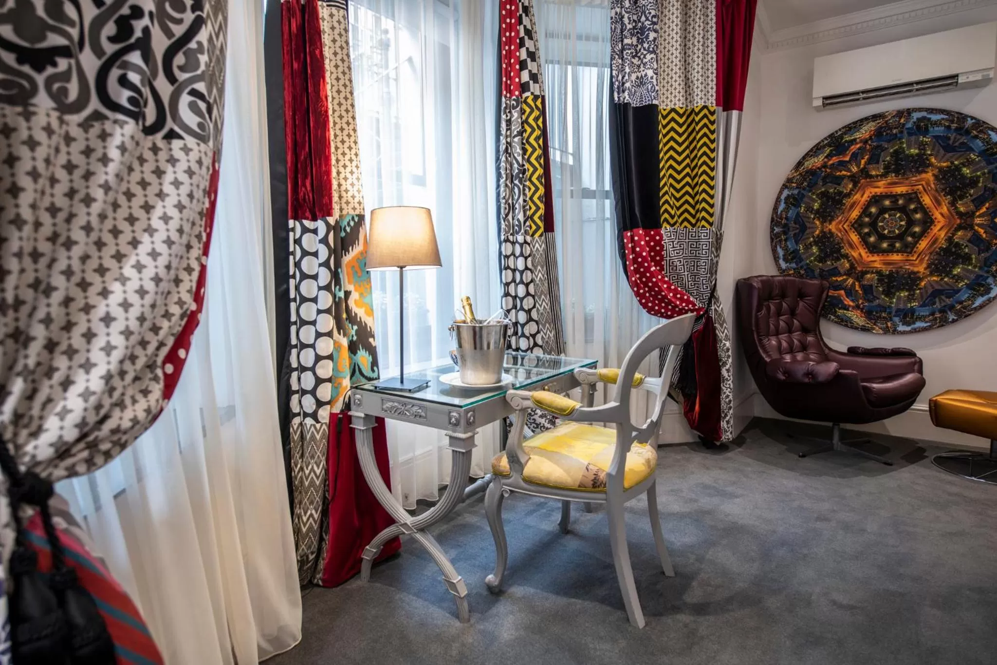 Bedroom in The Exhibitionist Hotel