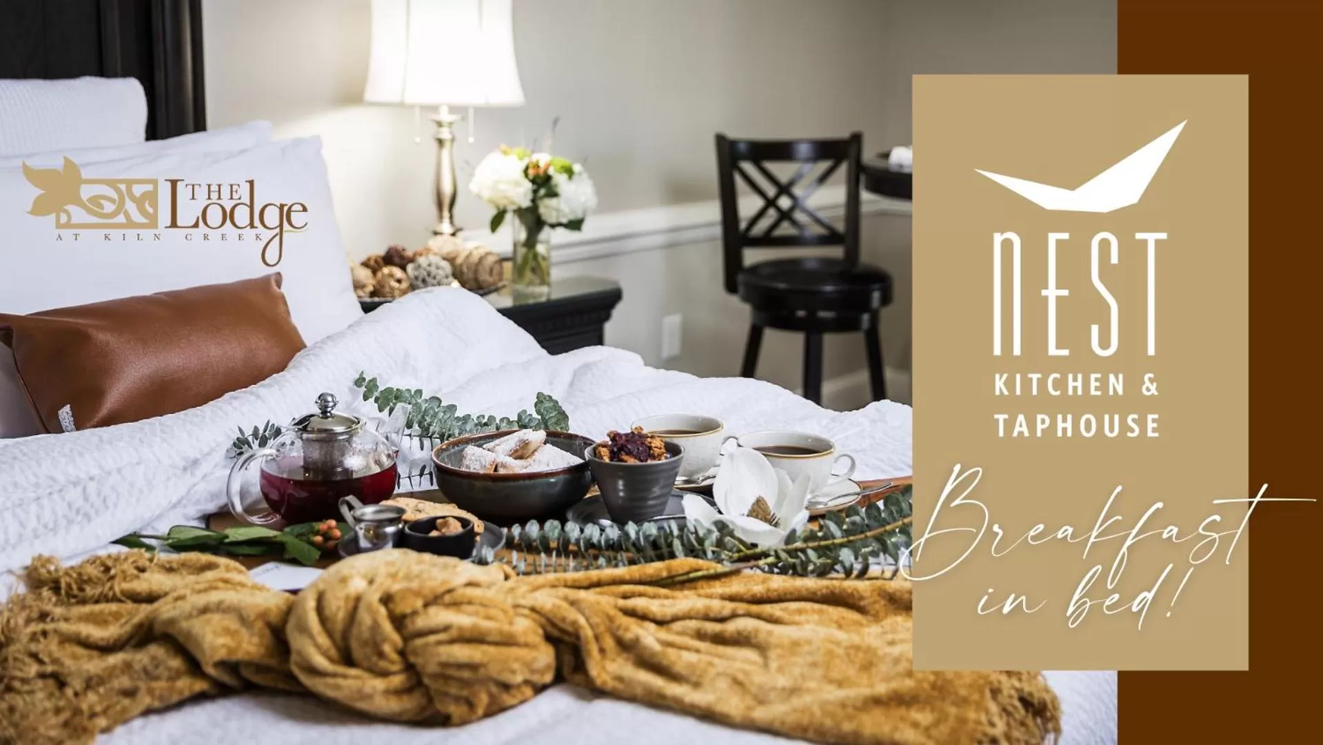 Food and drinks in The Lodge at Kiln Creek Resort