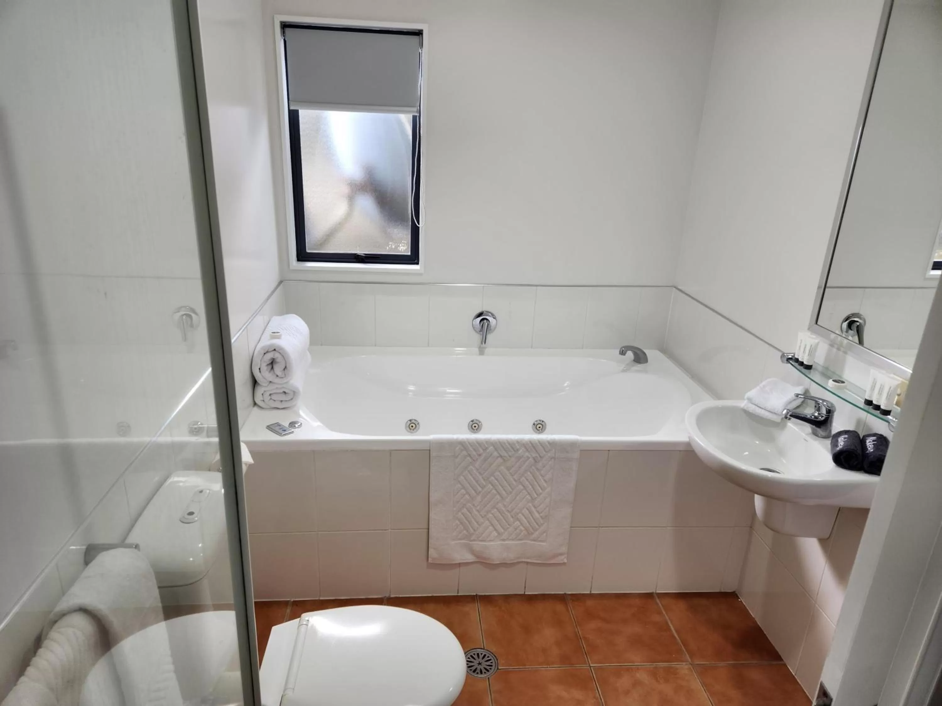 Toilet in Botany Palms Motel