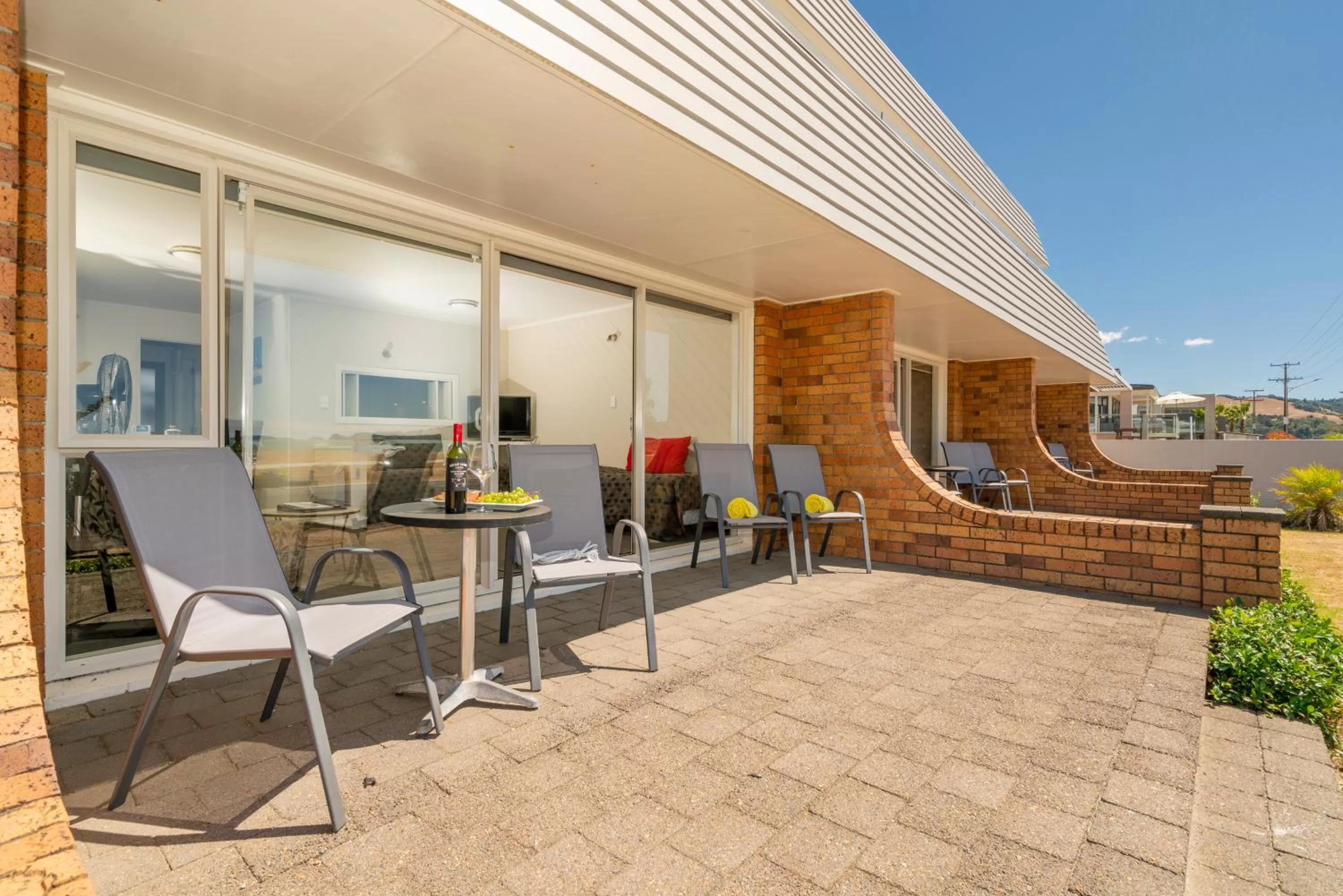 Patio in The Oceanside Motel