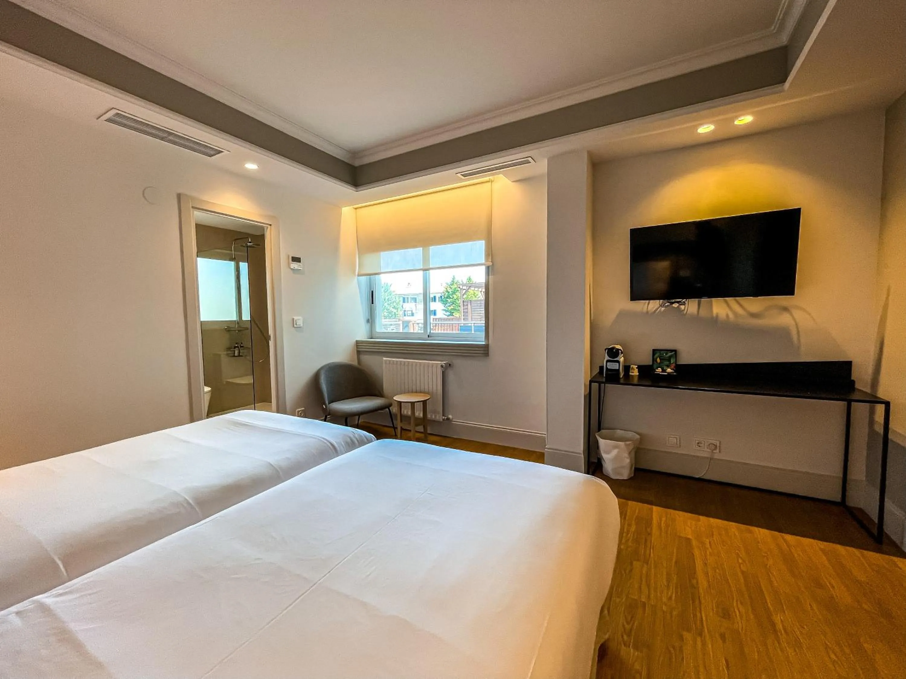 Bed in Hotel Rio Bidasoa