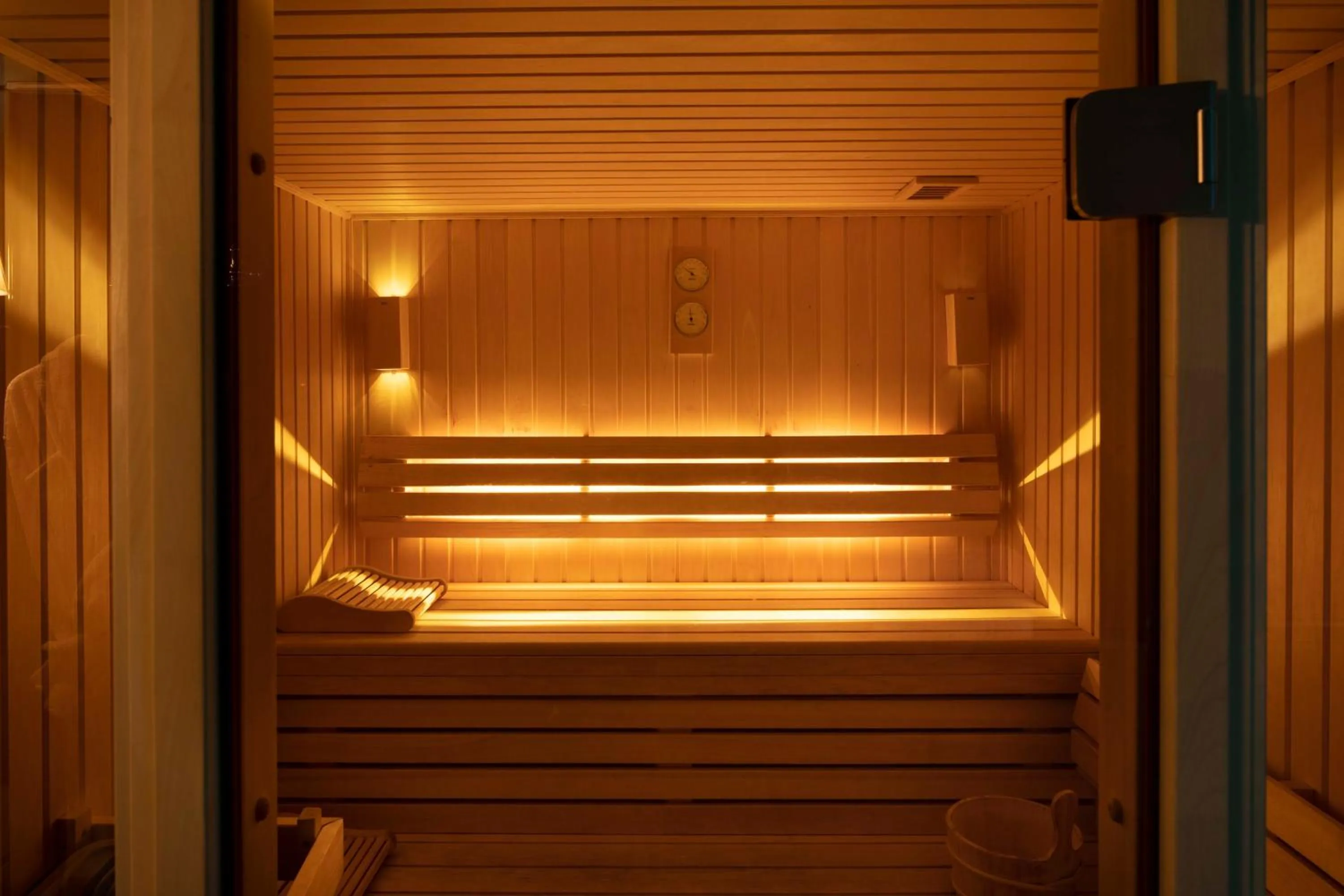 Sauna in Le Petit Beaumarchais Hotel & Spa