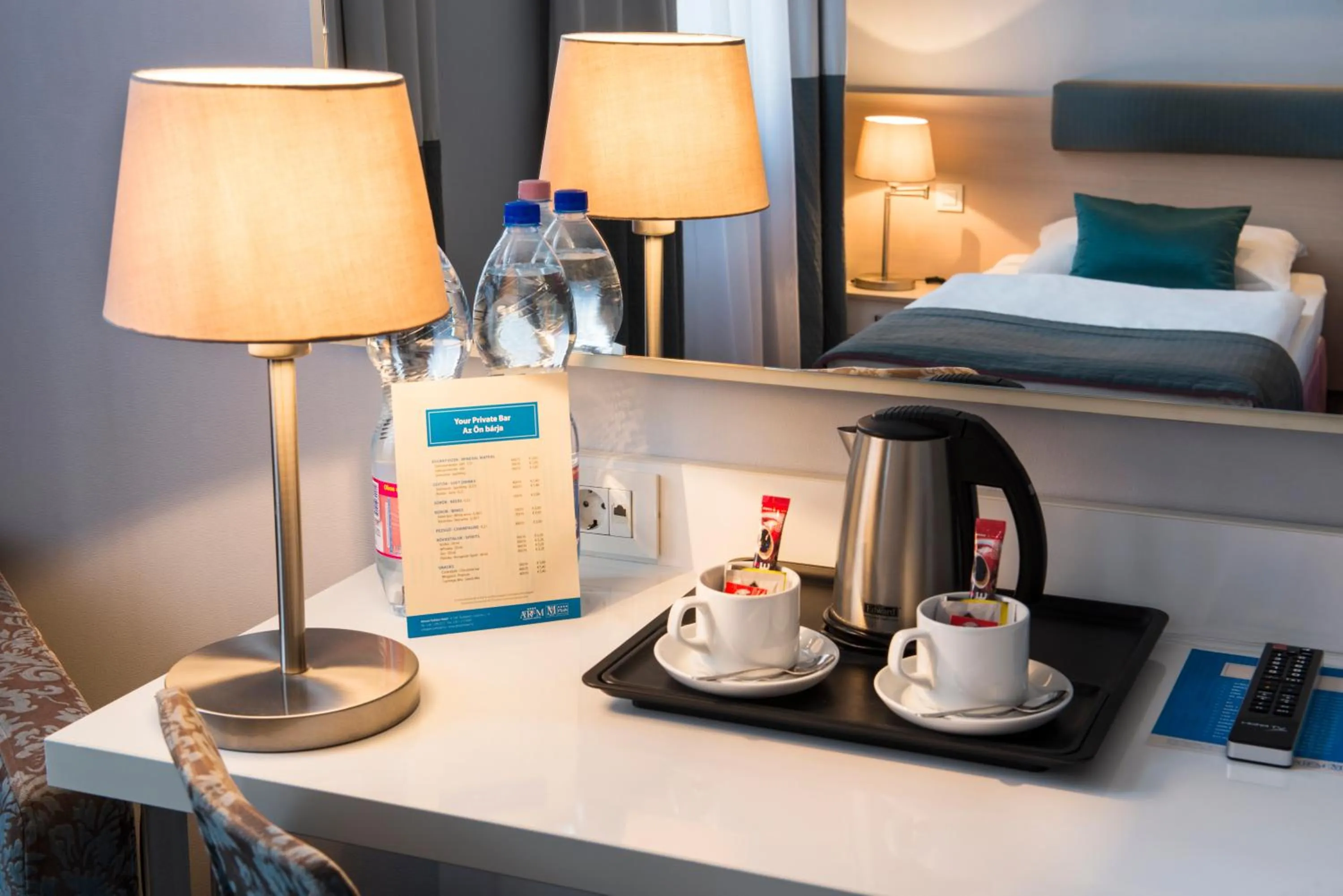 Coffee/tea facilities, Bed in Atrium Fashion Hotel