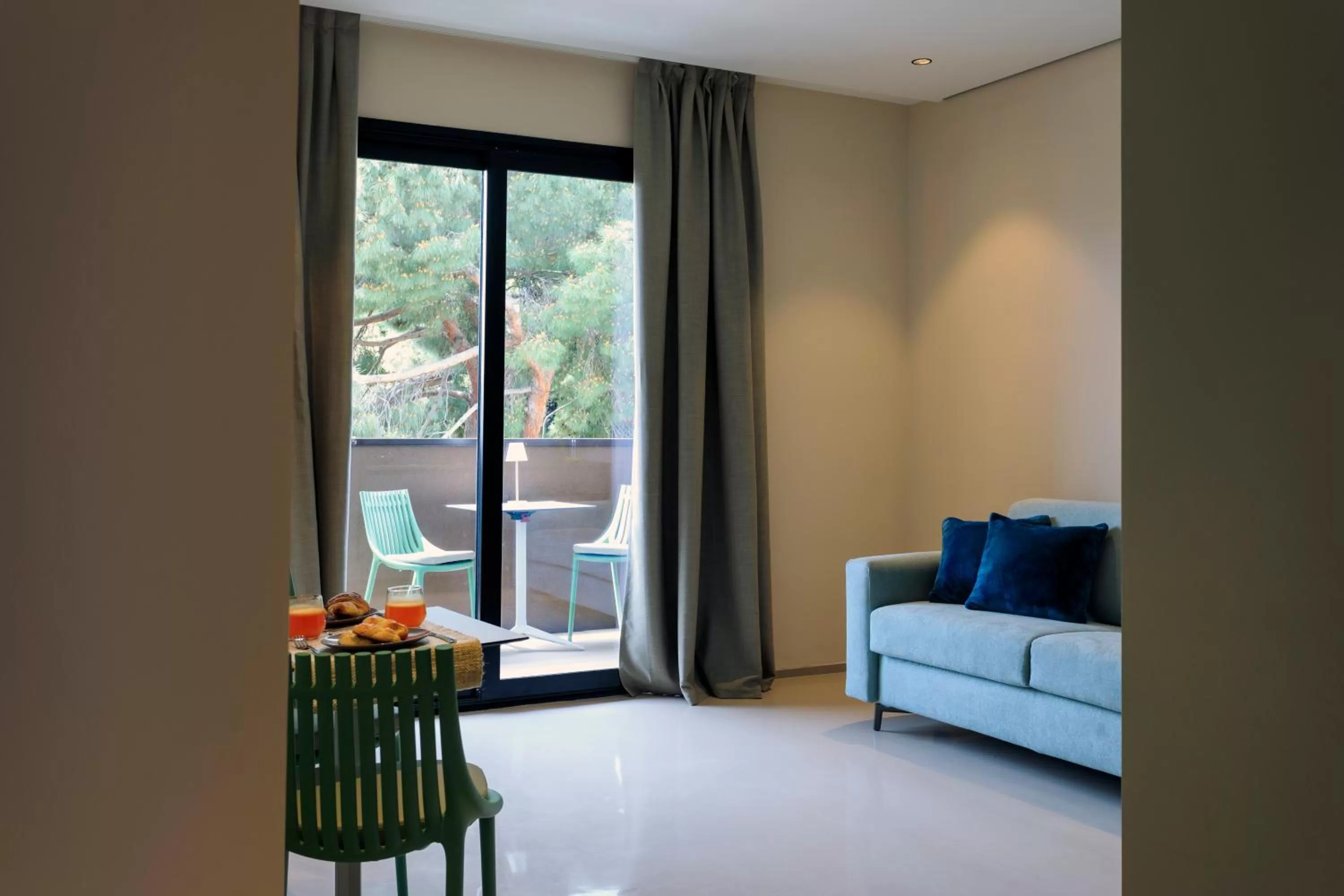 Living room in Ollen apartments