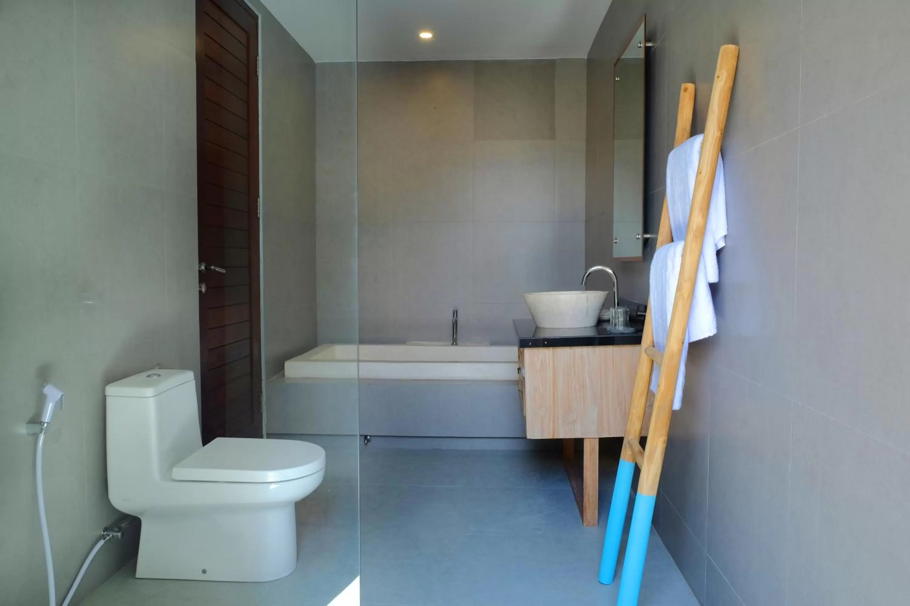 Toilet in Taj Maza Sunset Villas