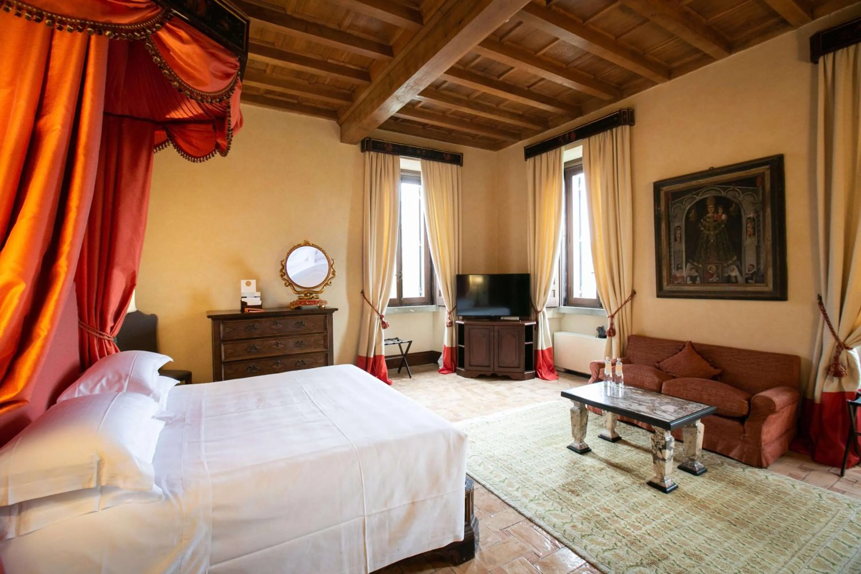 Photo of the whole room, Bed in La Posta Vecchia Hotel