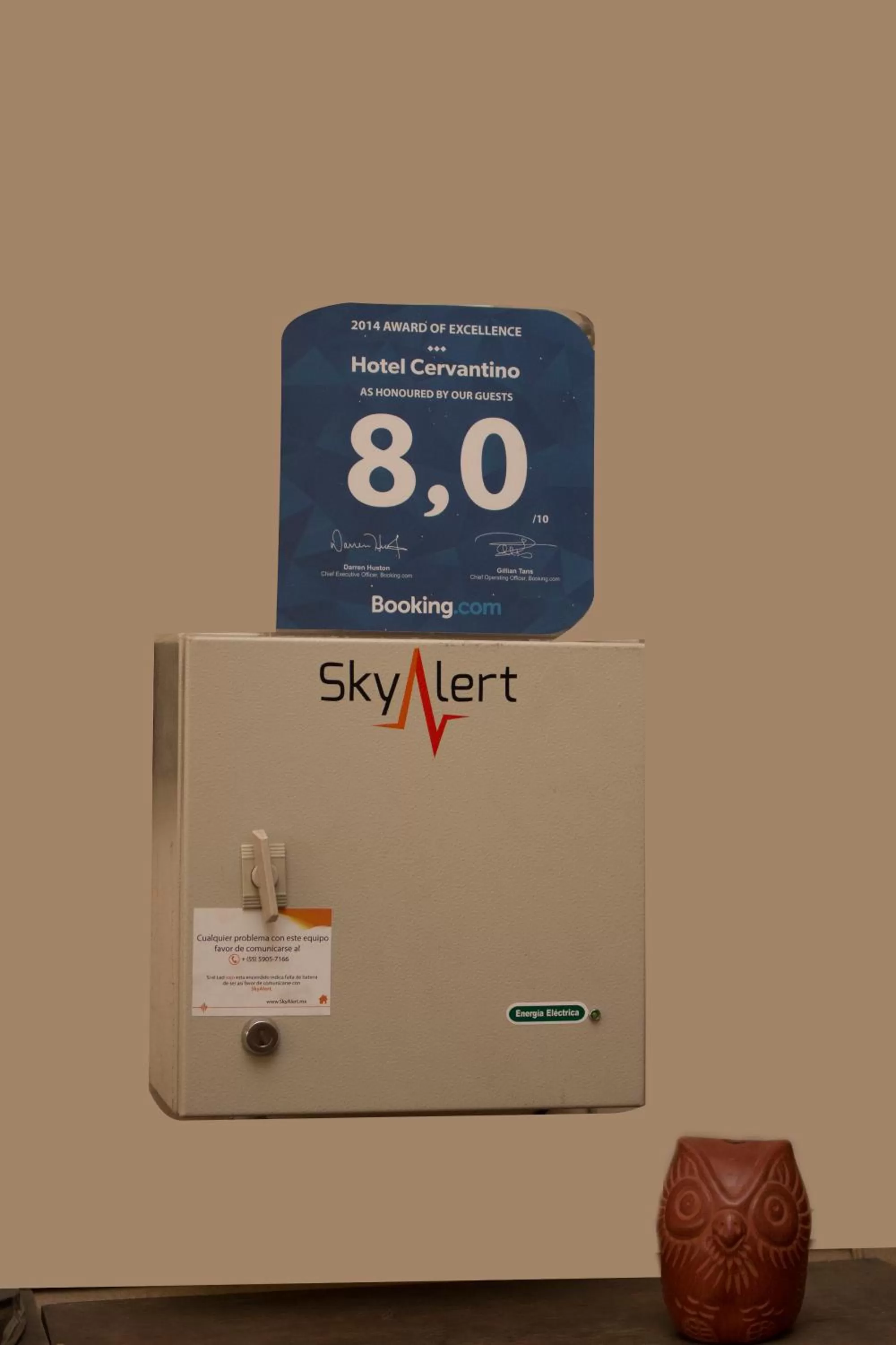 Logo/Certificate/Sign in Hotel Cervantino