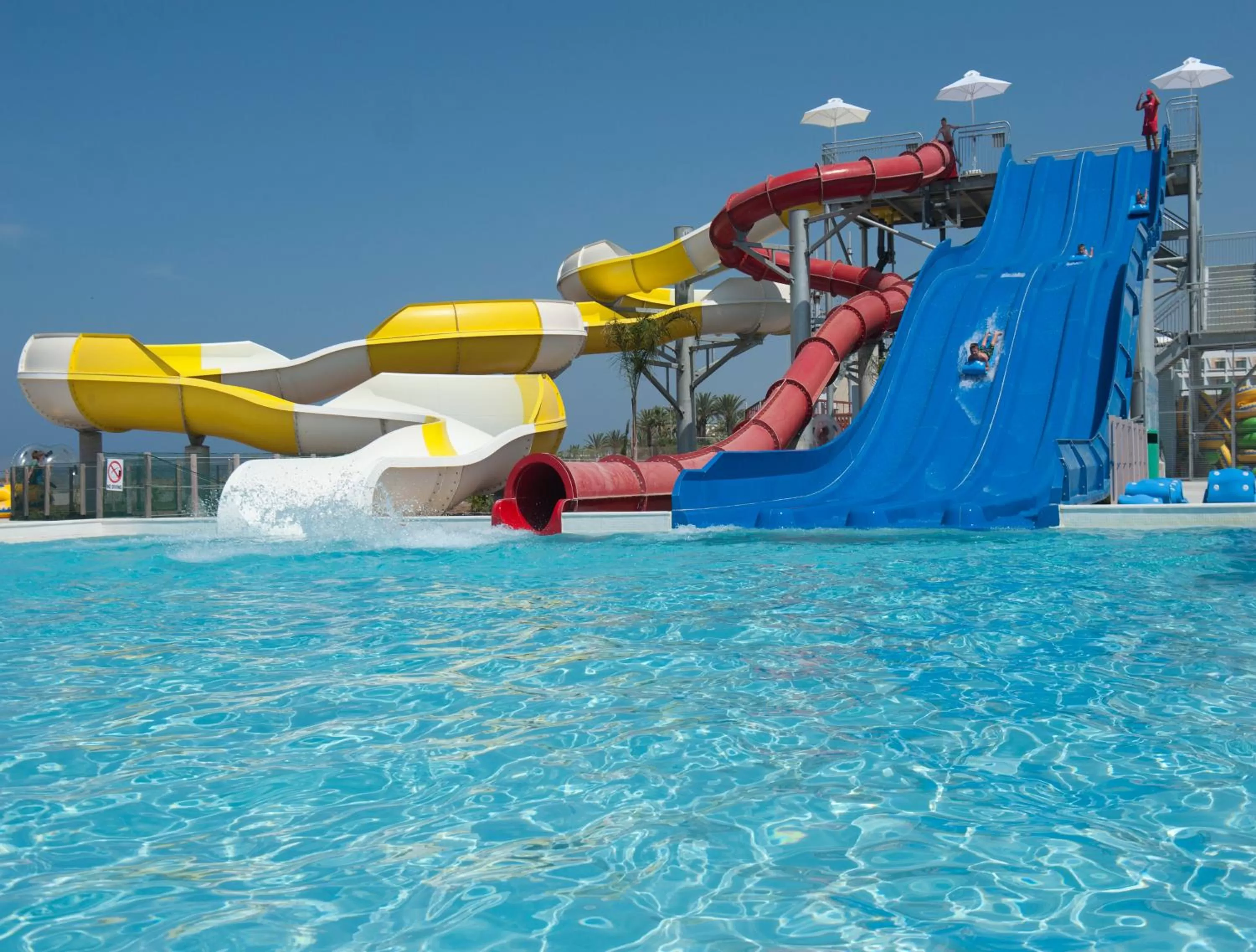 Aqua park in Louis Phaethon Beach