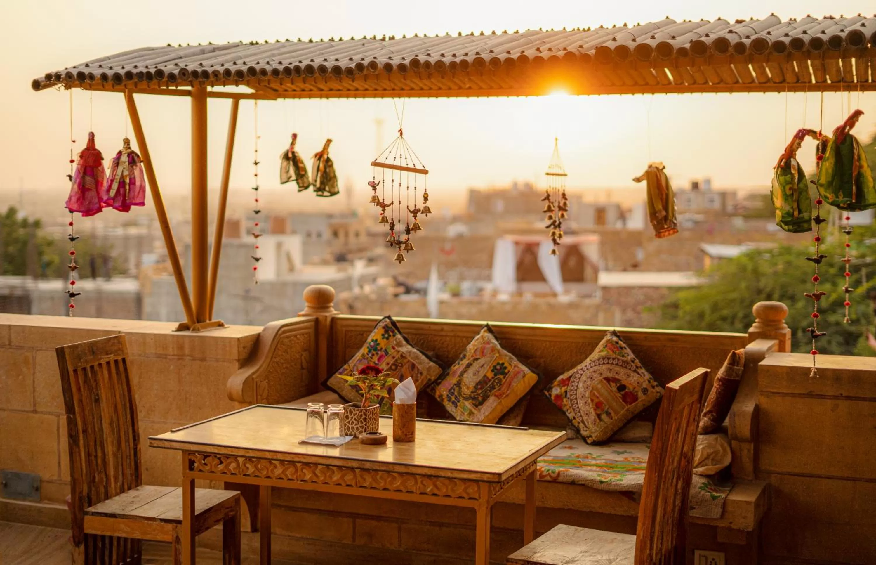 Sunset in Hotel The Silk Route