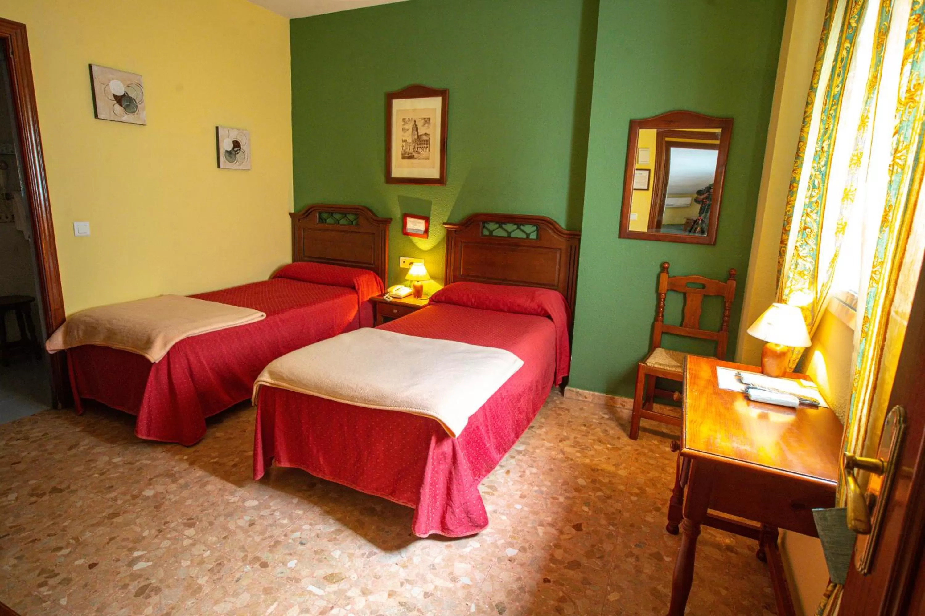 Decorative detail, Bed in Hotel Arunda II