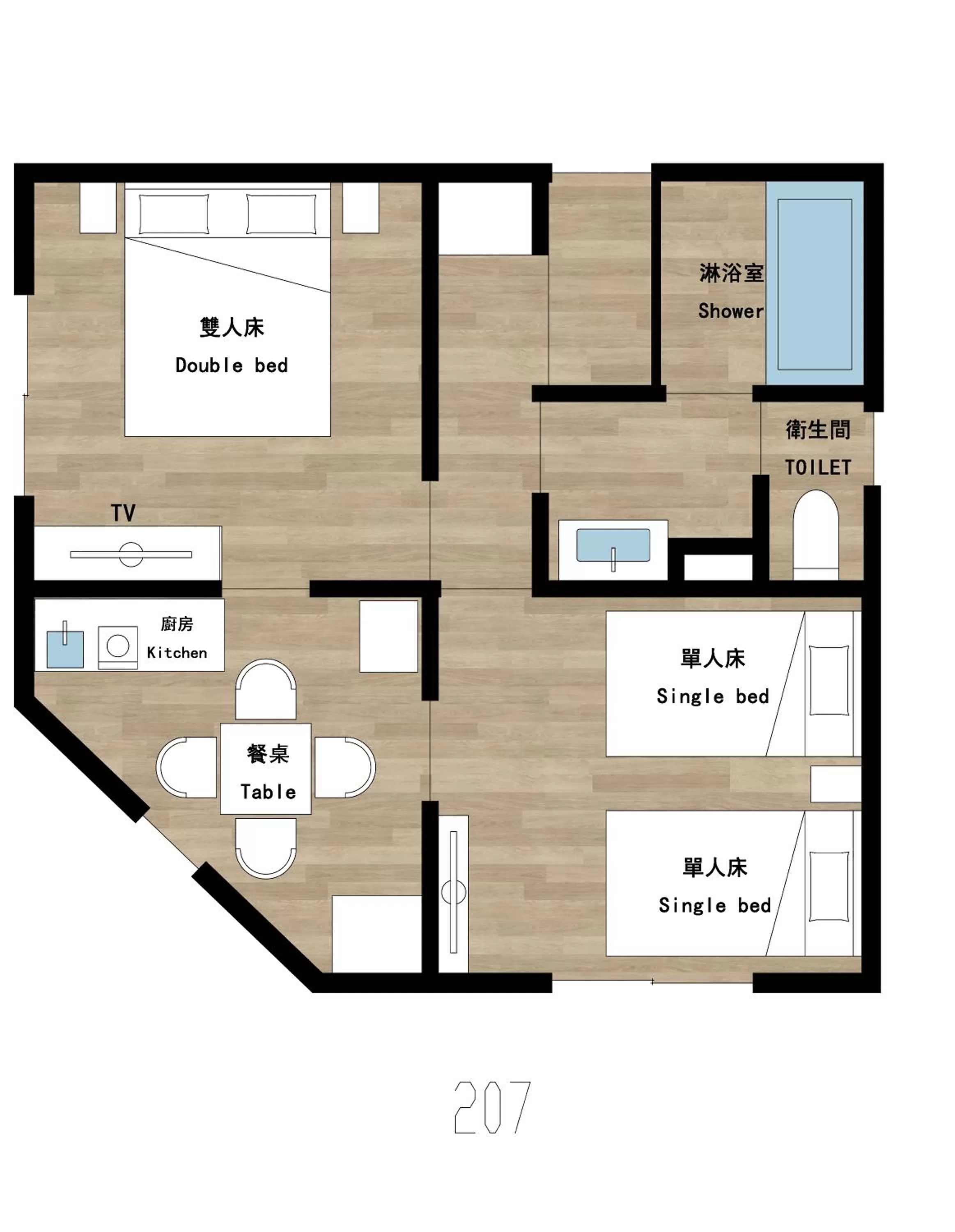 Floor plan in Reikyo Garden Osaka
