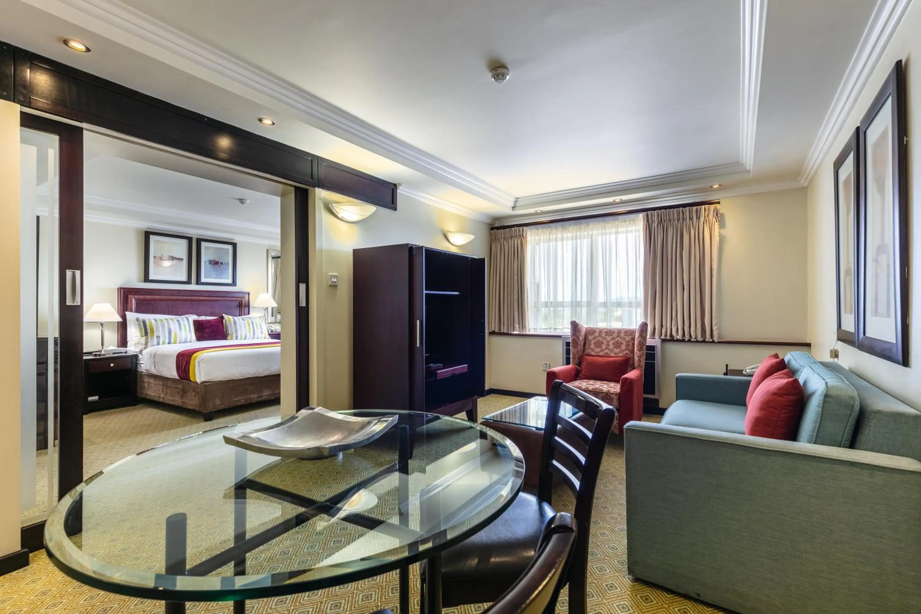 Decorative detail, Bed in Cresta President Hotel