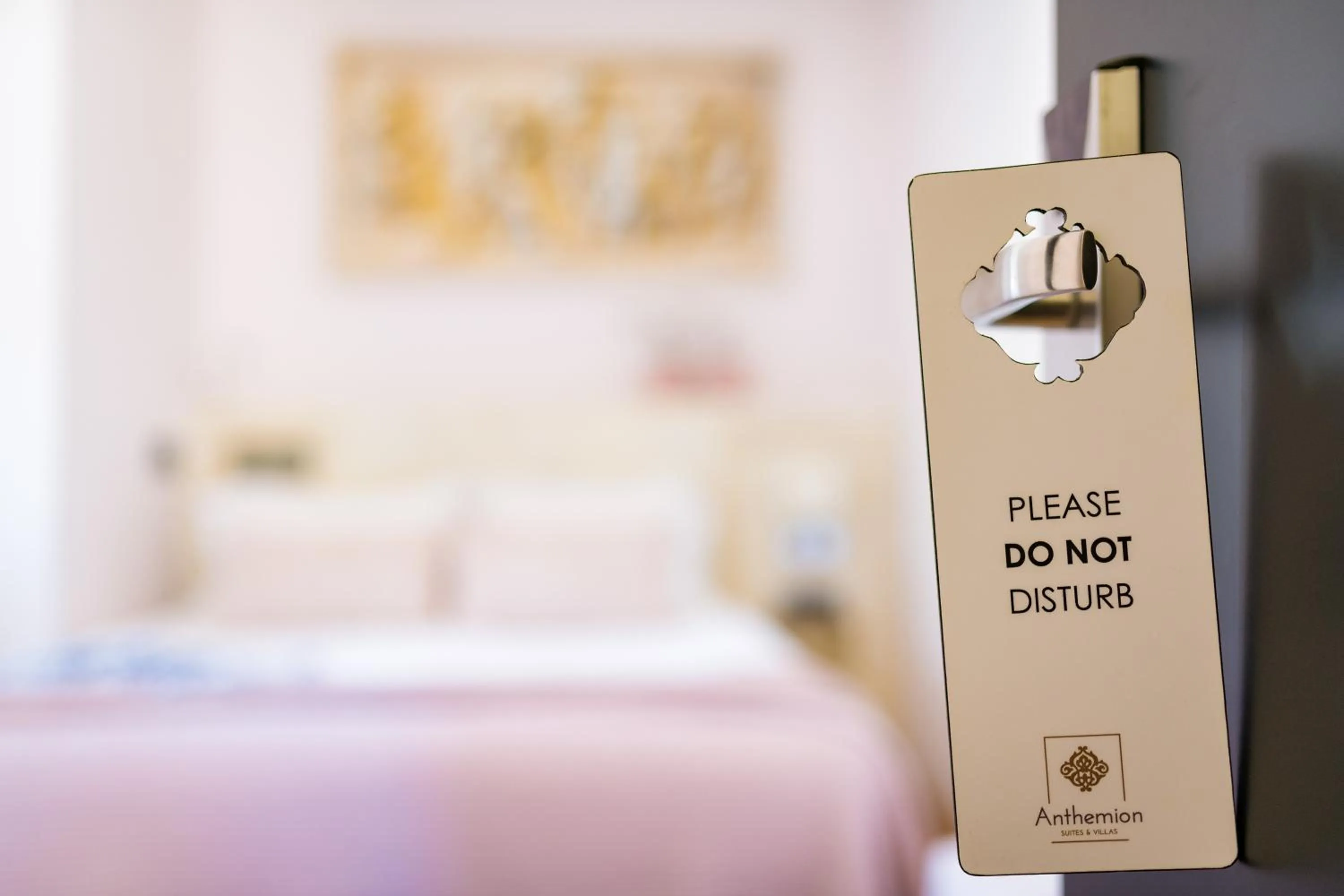 Bed in Anthemion Suites and Villas