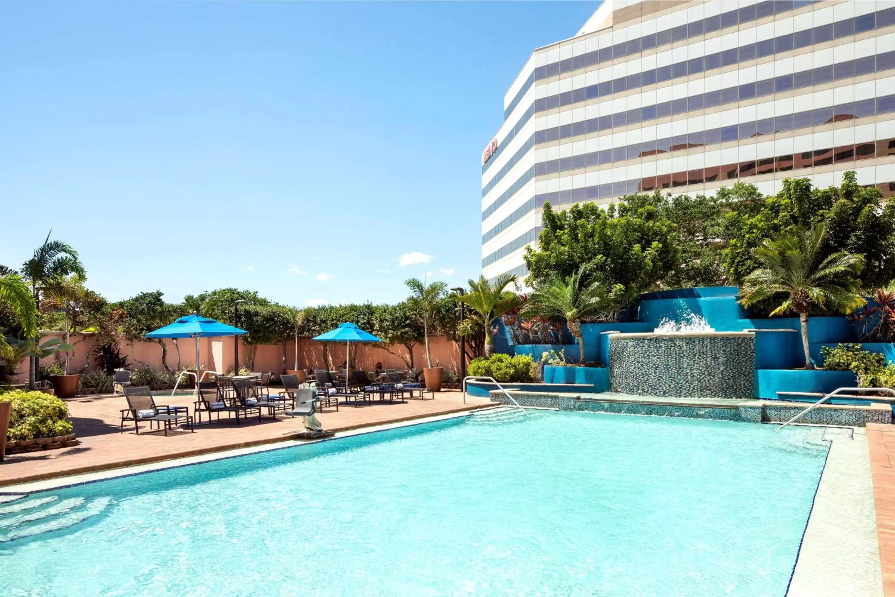 Pool view in Embassy Suites by Hilton Tampa Airport Westshore