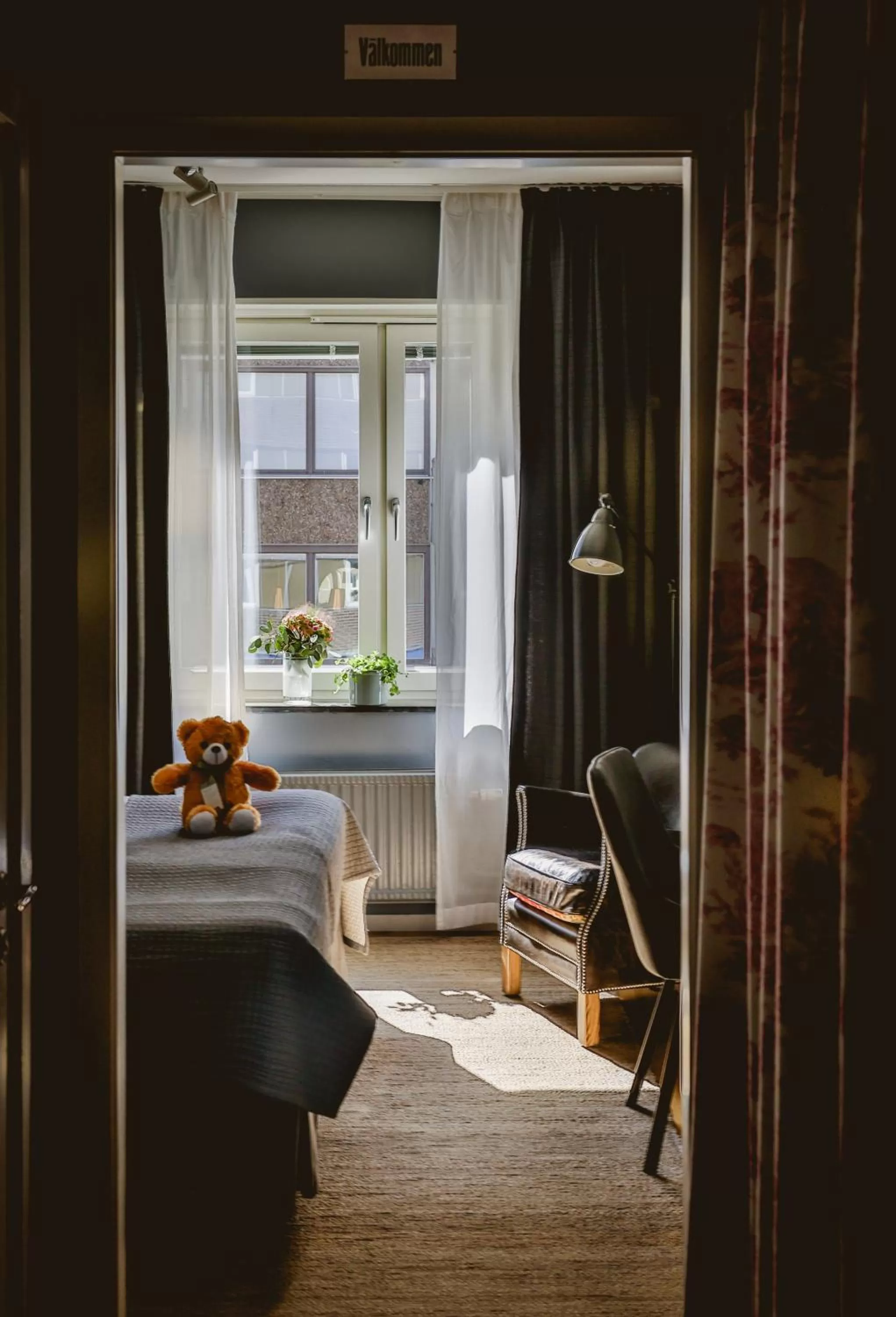 View (from property/room), Bed in Lilla Rådmannen