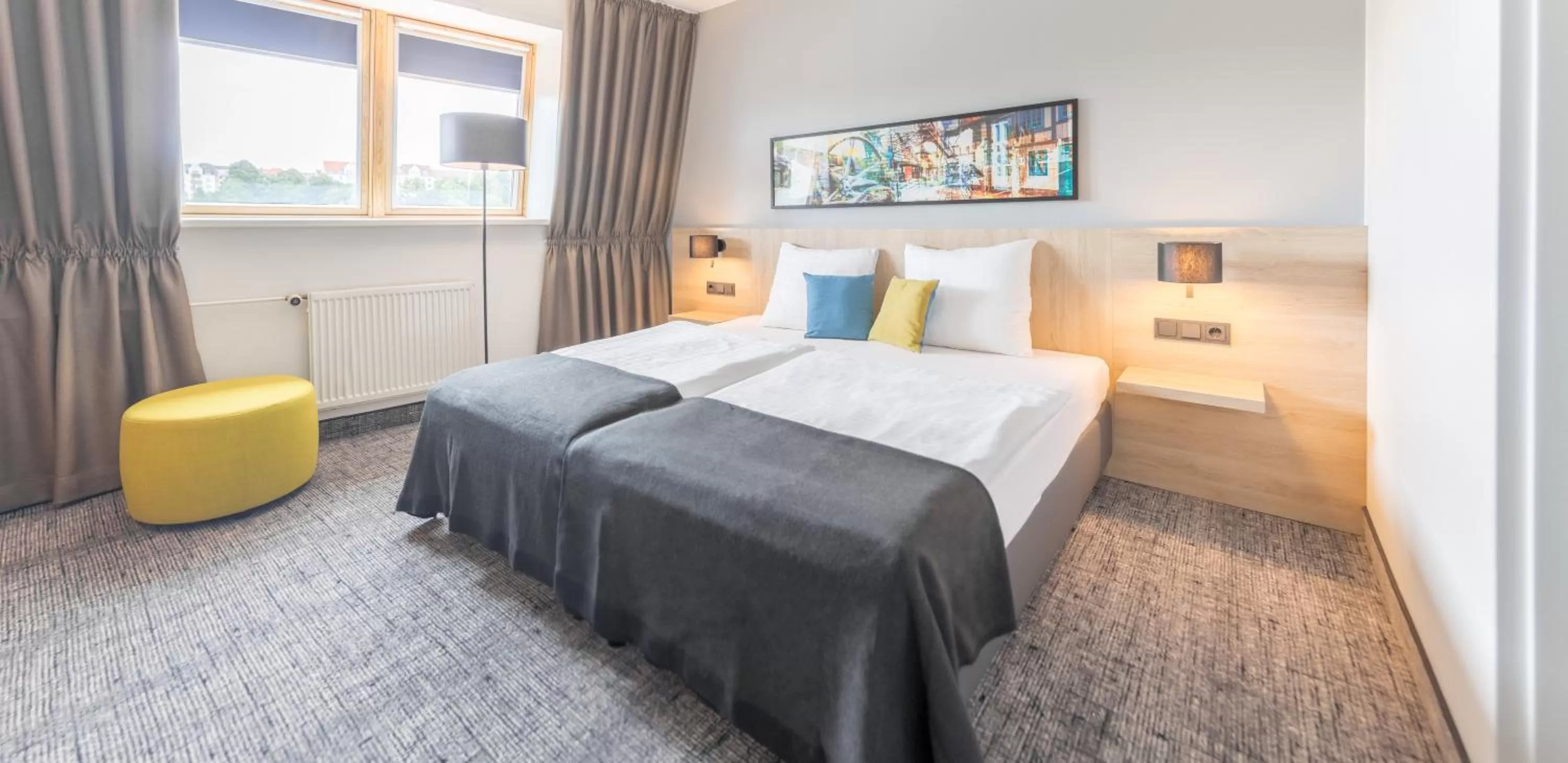 People, Bed in Ramada by Wyndham Flensburg City