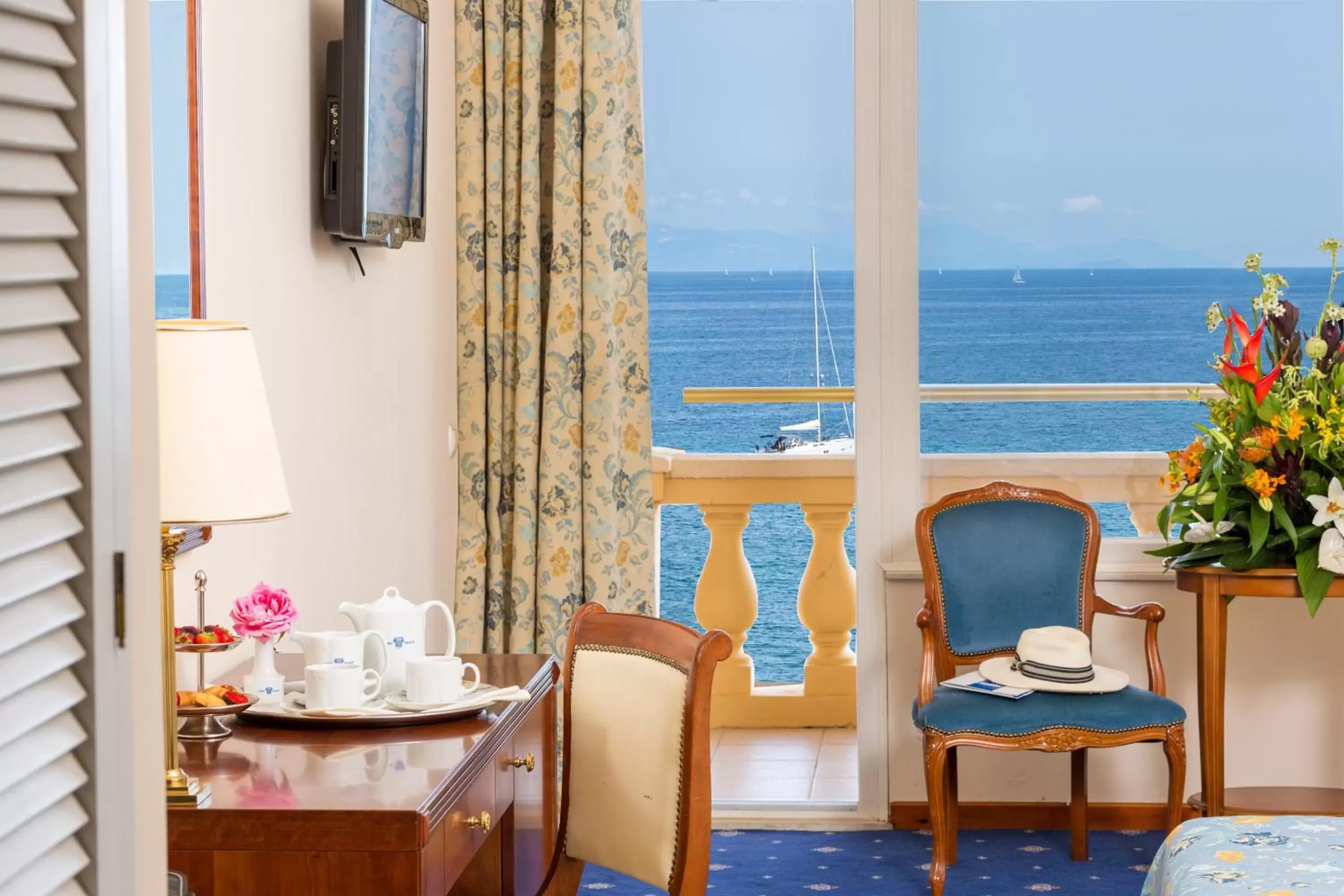 Superior Double or Twin Room with Sea View in Corfu Palace Hotel Superior Double or Twin Room with Sea View in Corfu Palace Hotel