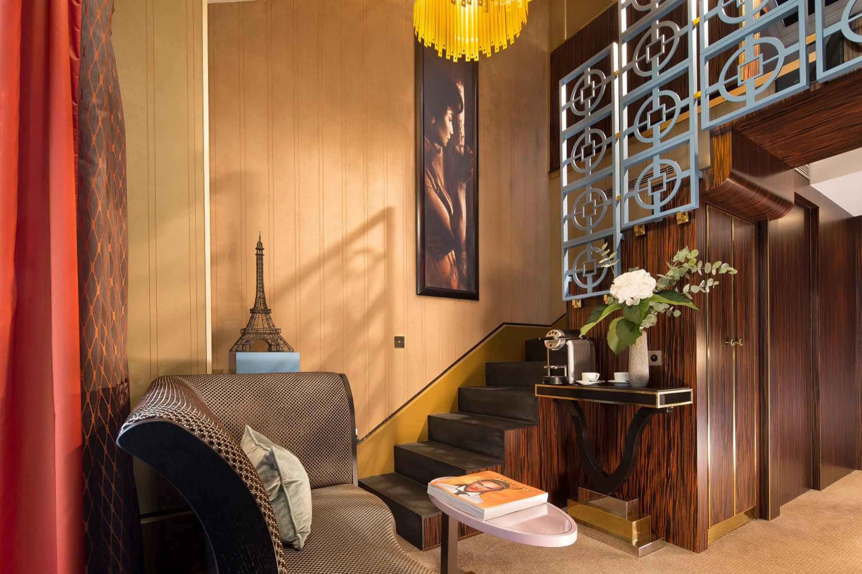 Seating area in Hôtel Baume