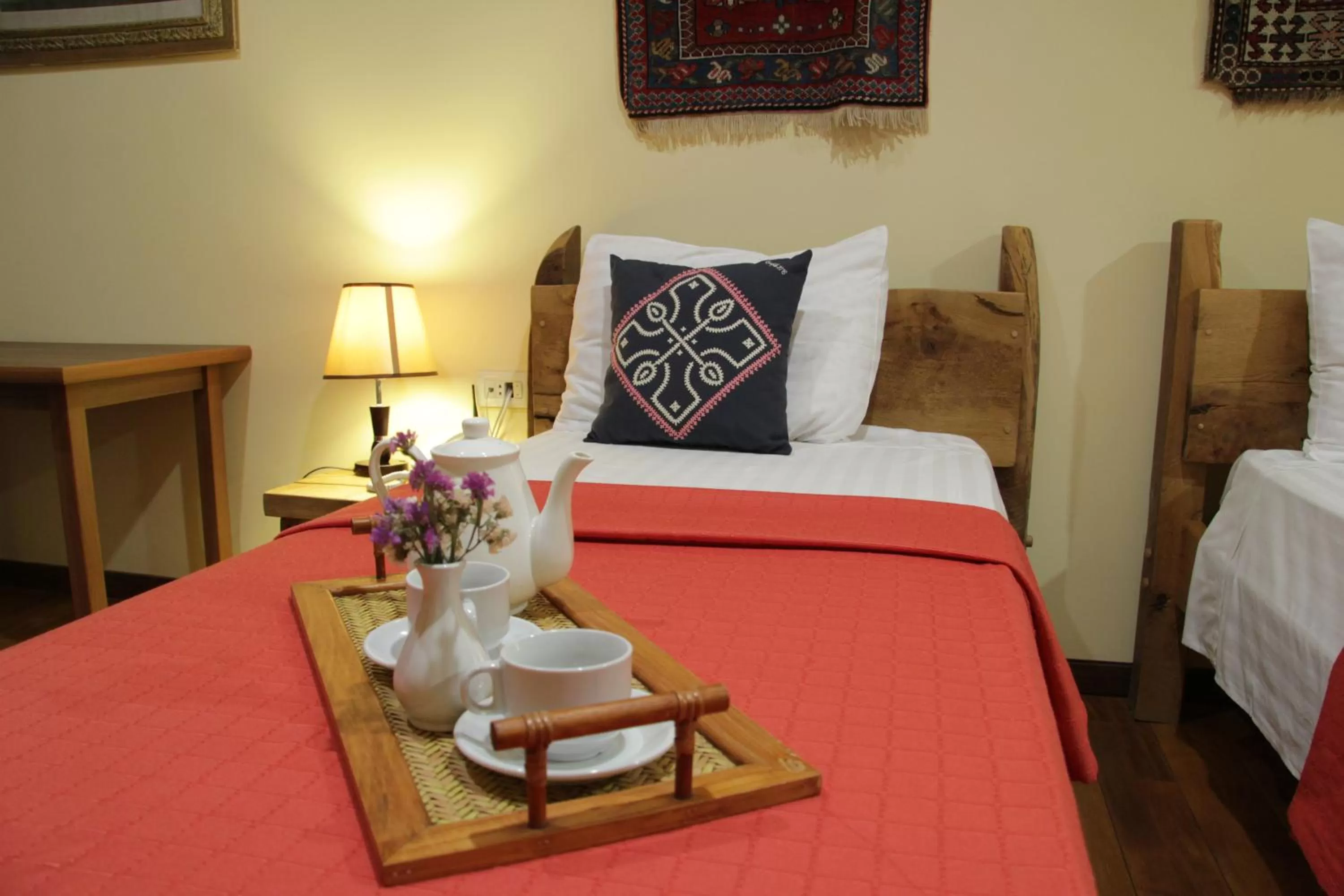 Bed in Silk Road Hotel