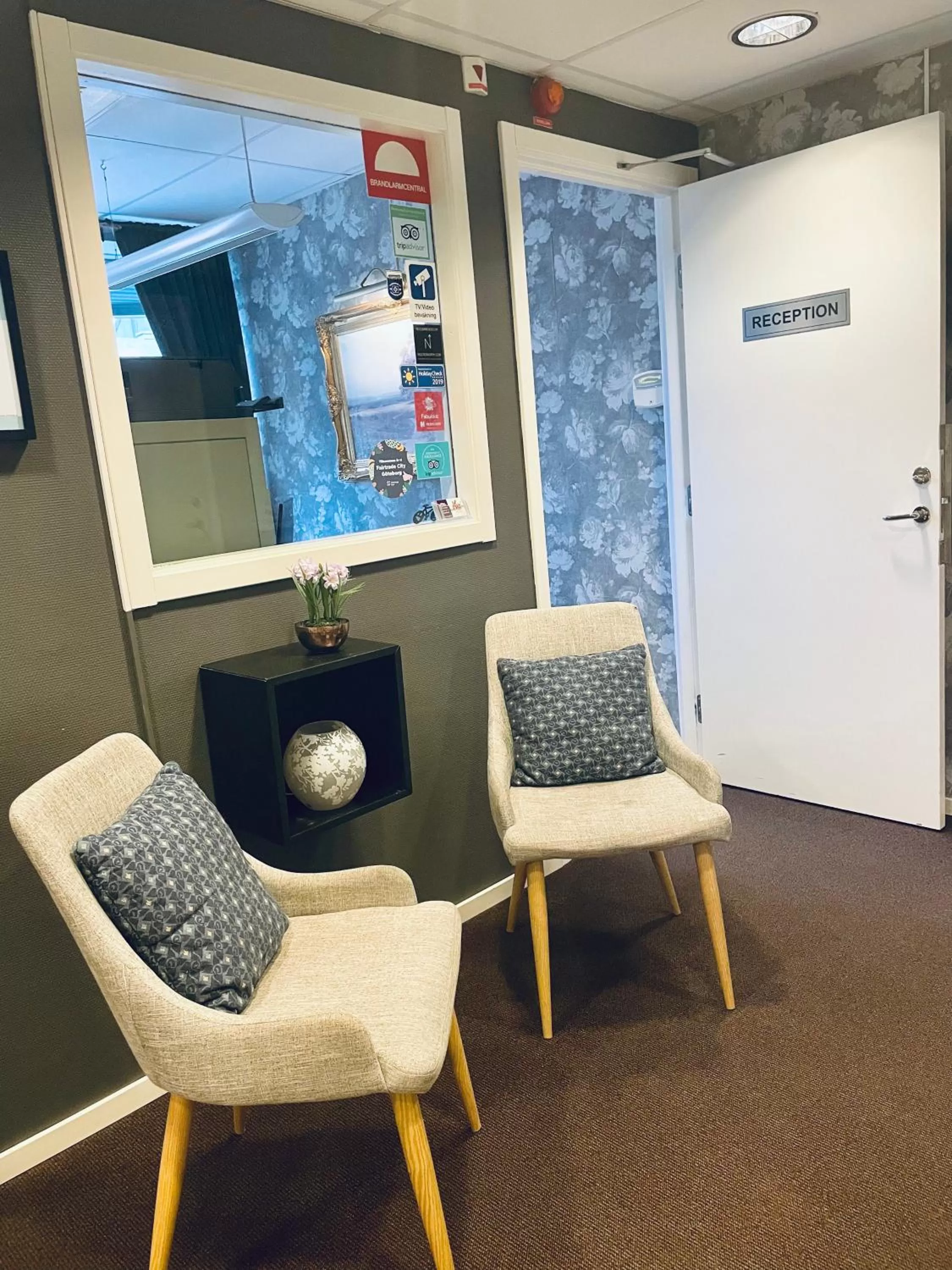 Lobby or reception in Le Mat B&B Göteborg City