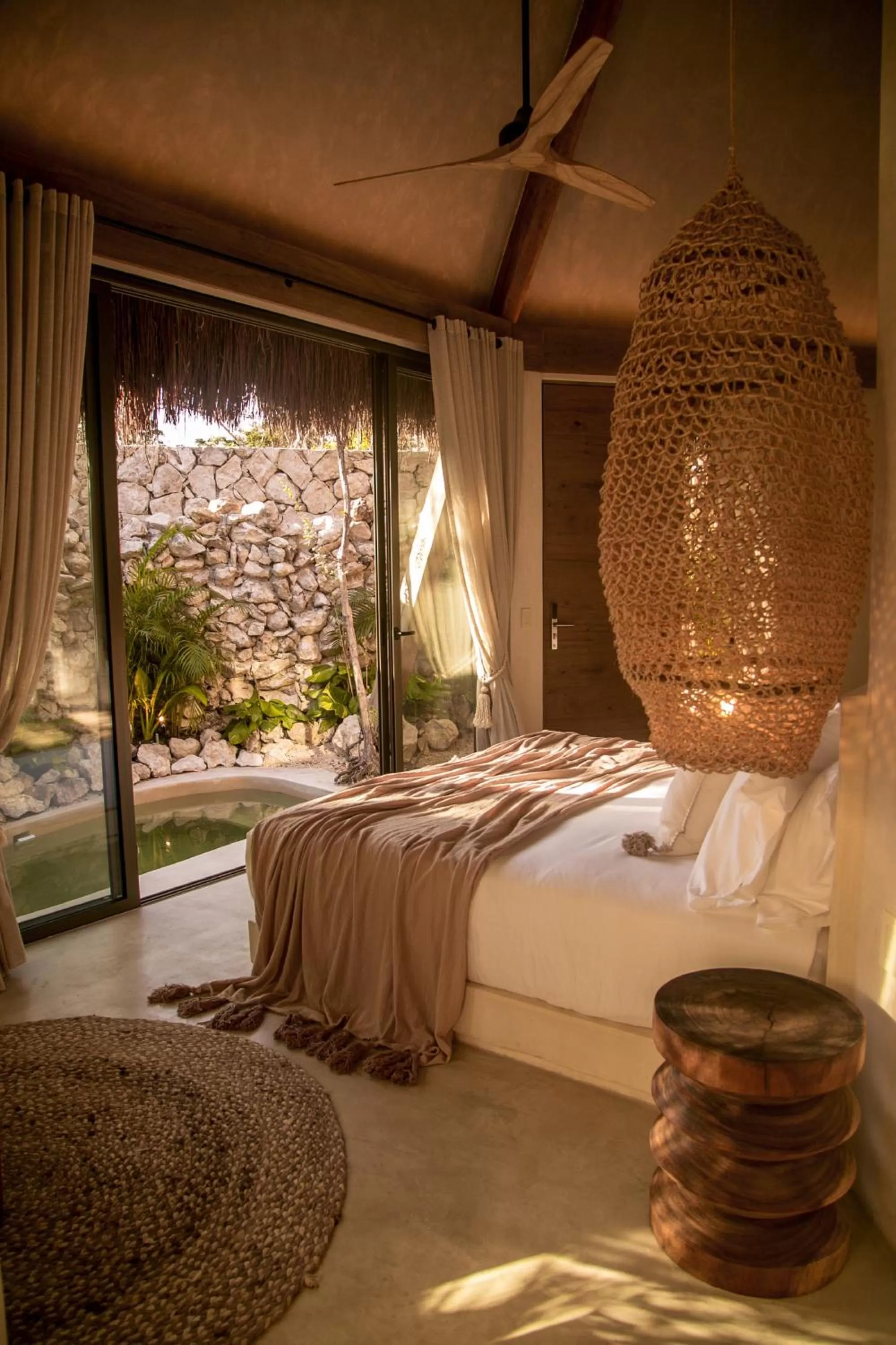 Bed in Hotel Muaré Tulum Wellness and Spa