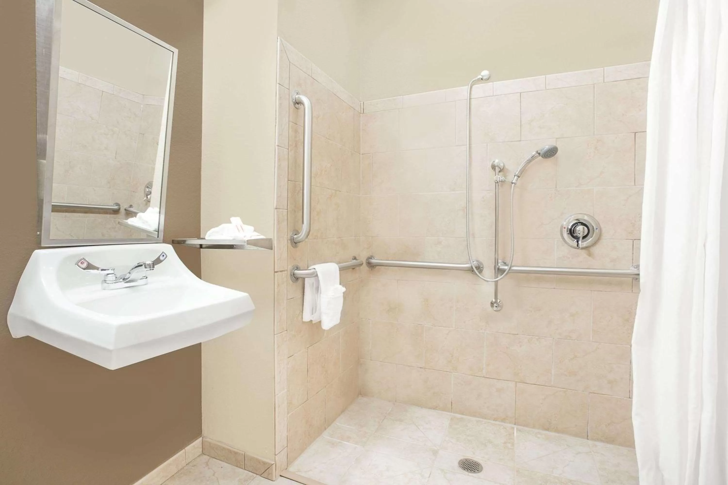 Shower in Microtel Inn & Suites Mansfield PA