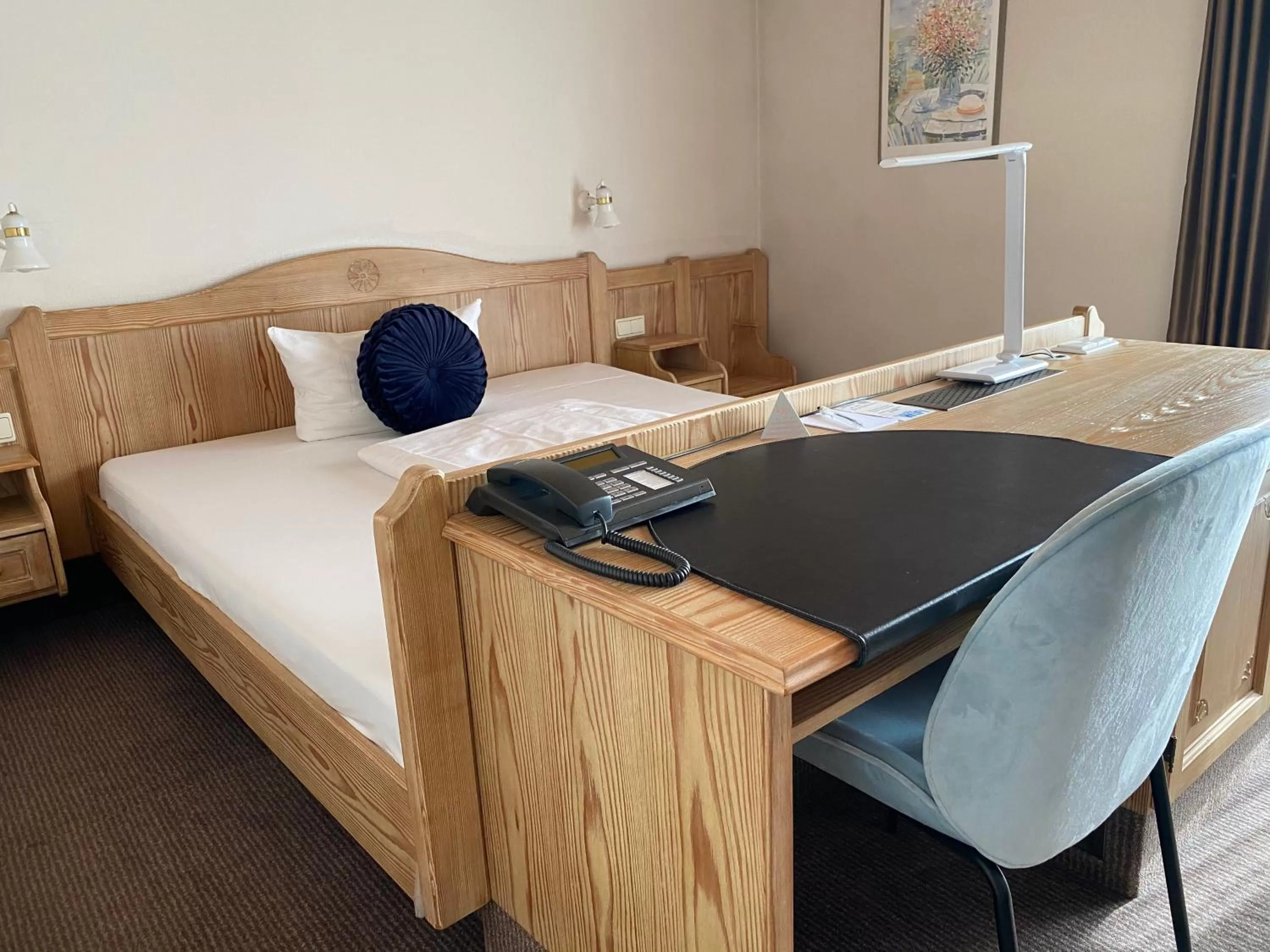 Photo of the whole room, Bed in Hotel in den Herrnwiesen