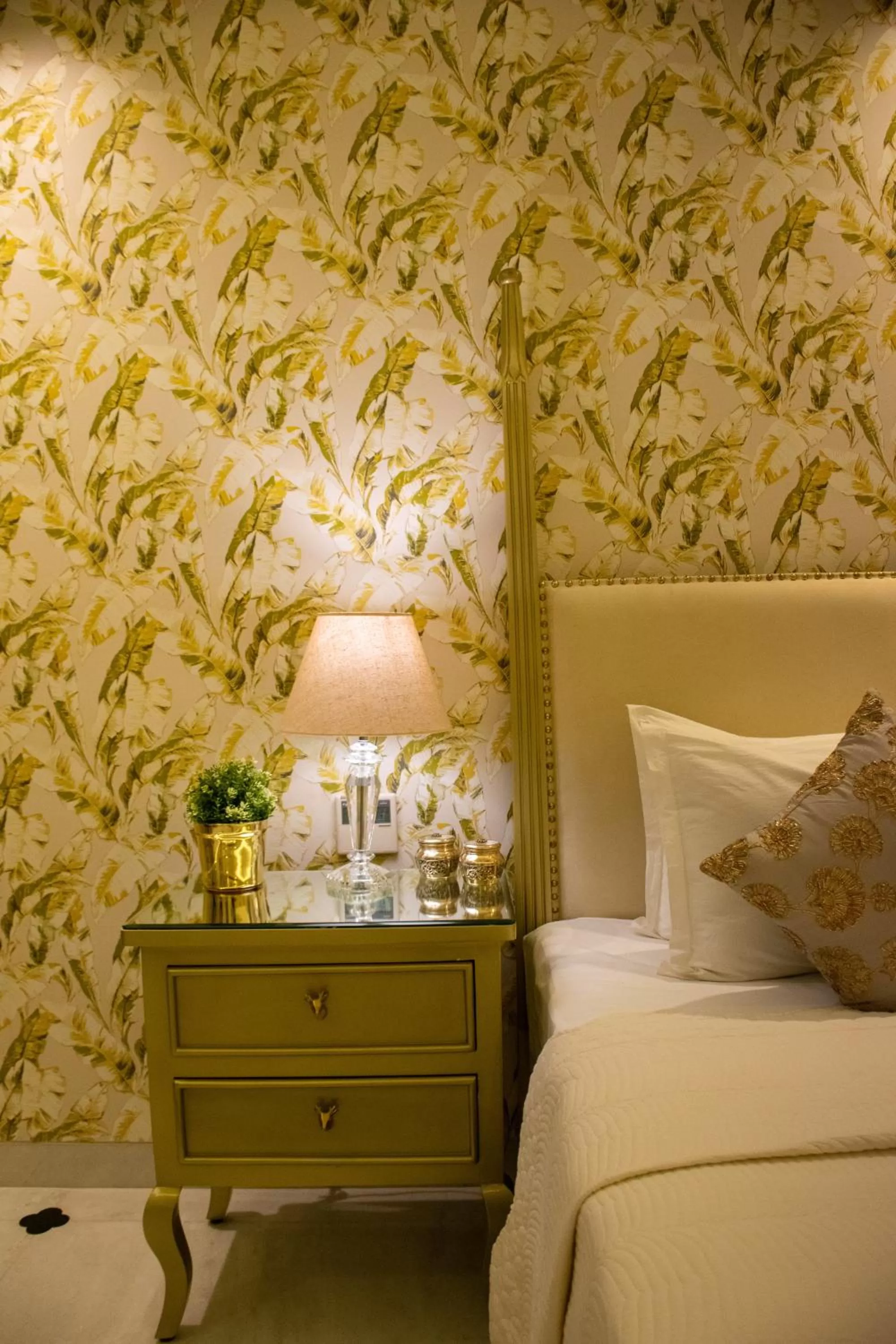 Bed in Dileep Kothi - A Royal Boutique Luxury Suites in Jaipur