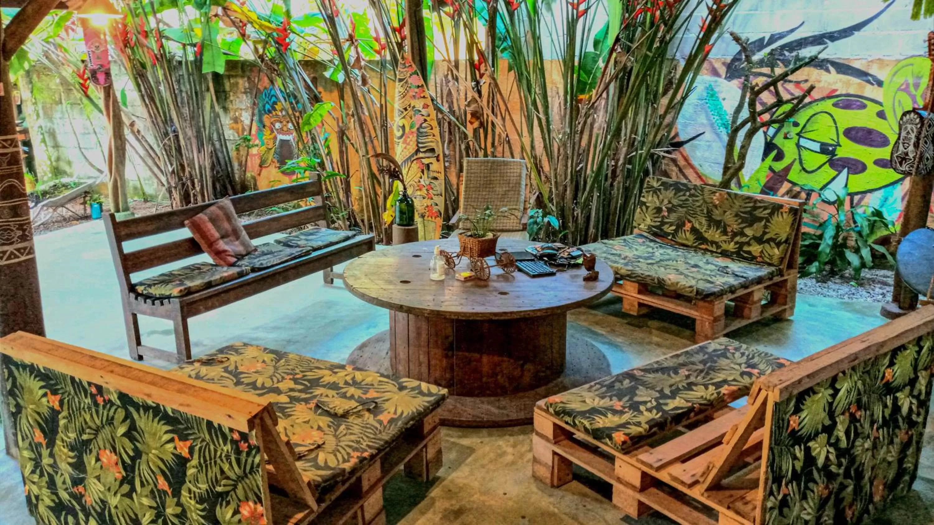 Lounge or bar in Pousada e Hostel Marthi