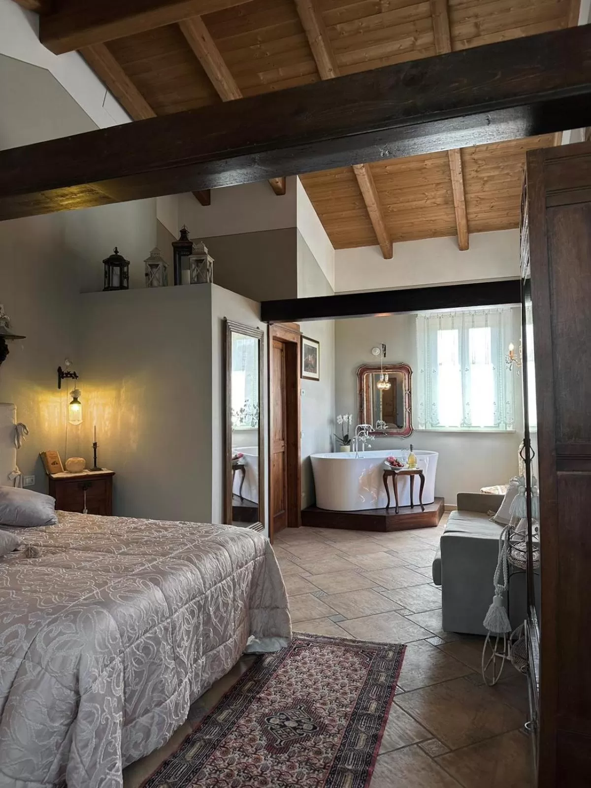 Photo of the whole room, Bed in Locanda Antico Casale Cesenatico