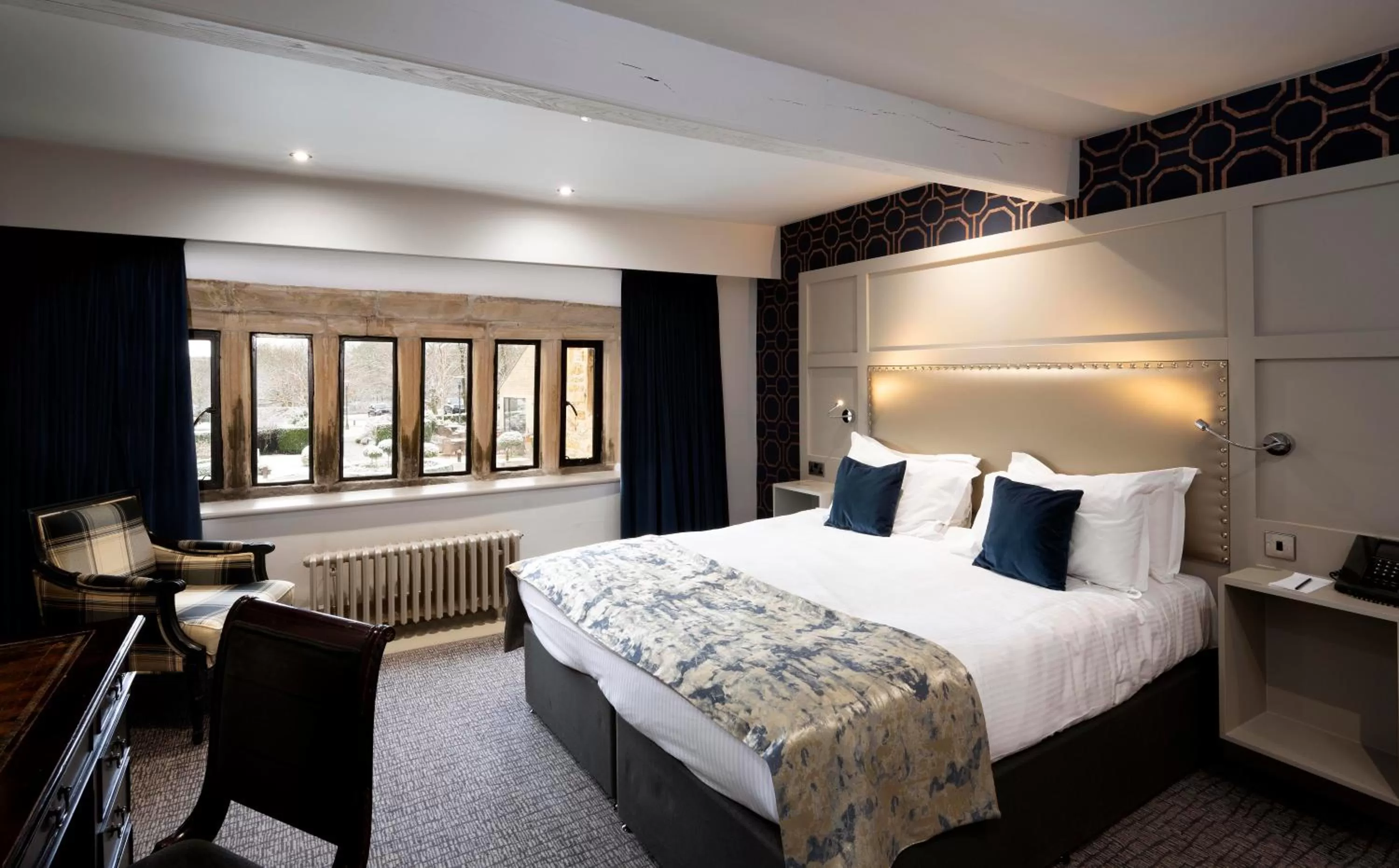 Bed in Stanley House Hotel & Spa