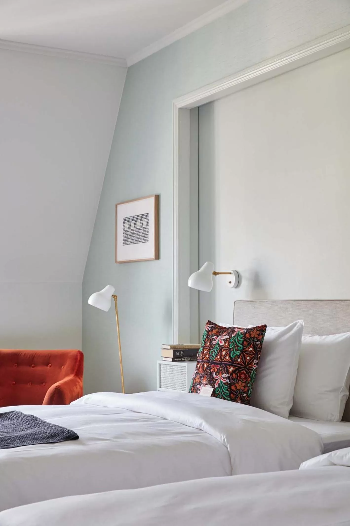 Decorative detail, Bed in Hotel St. George Helsinki