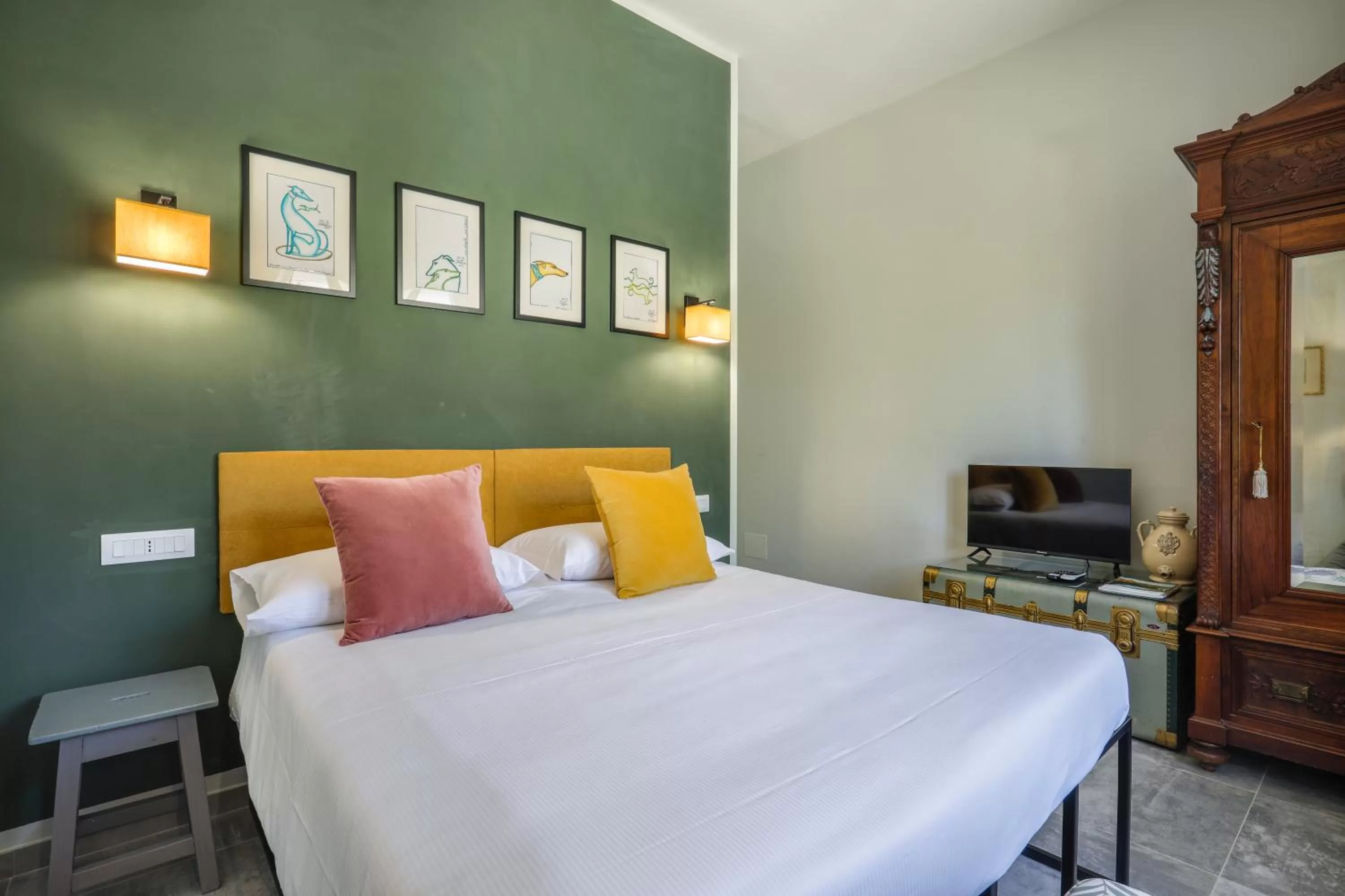 Bed in I Levrieri b&b