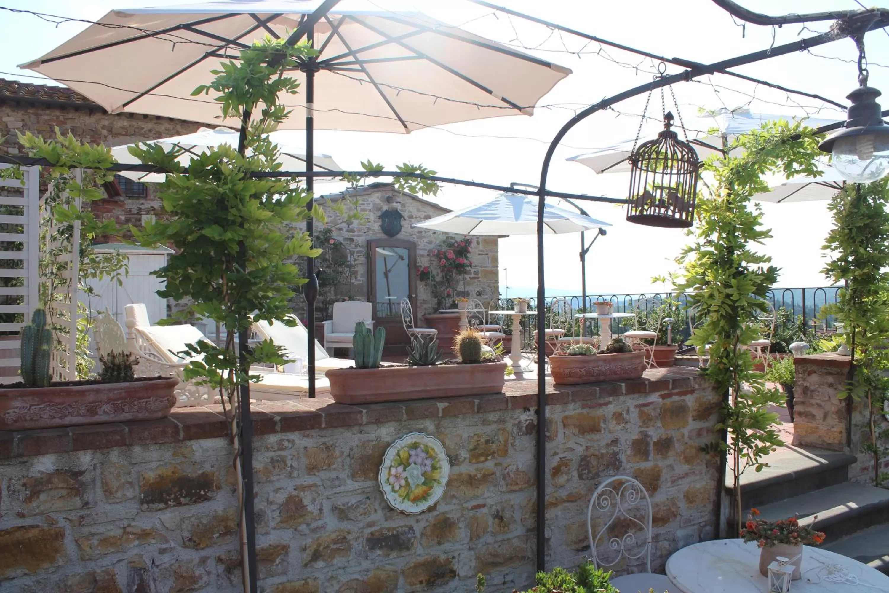 Patio in Le Terrazze Del Chianti b&b Residenza d'Epoca e di Charme
