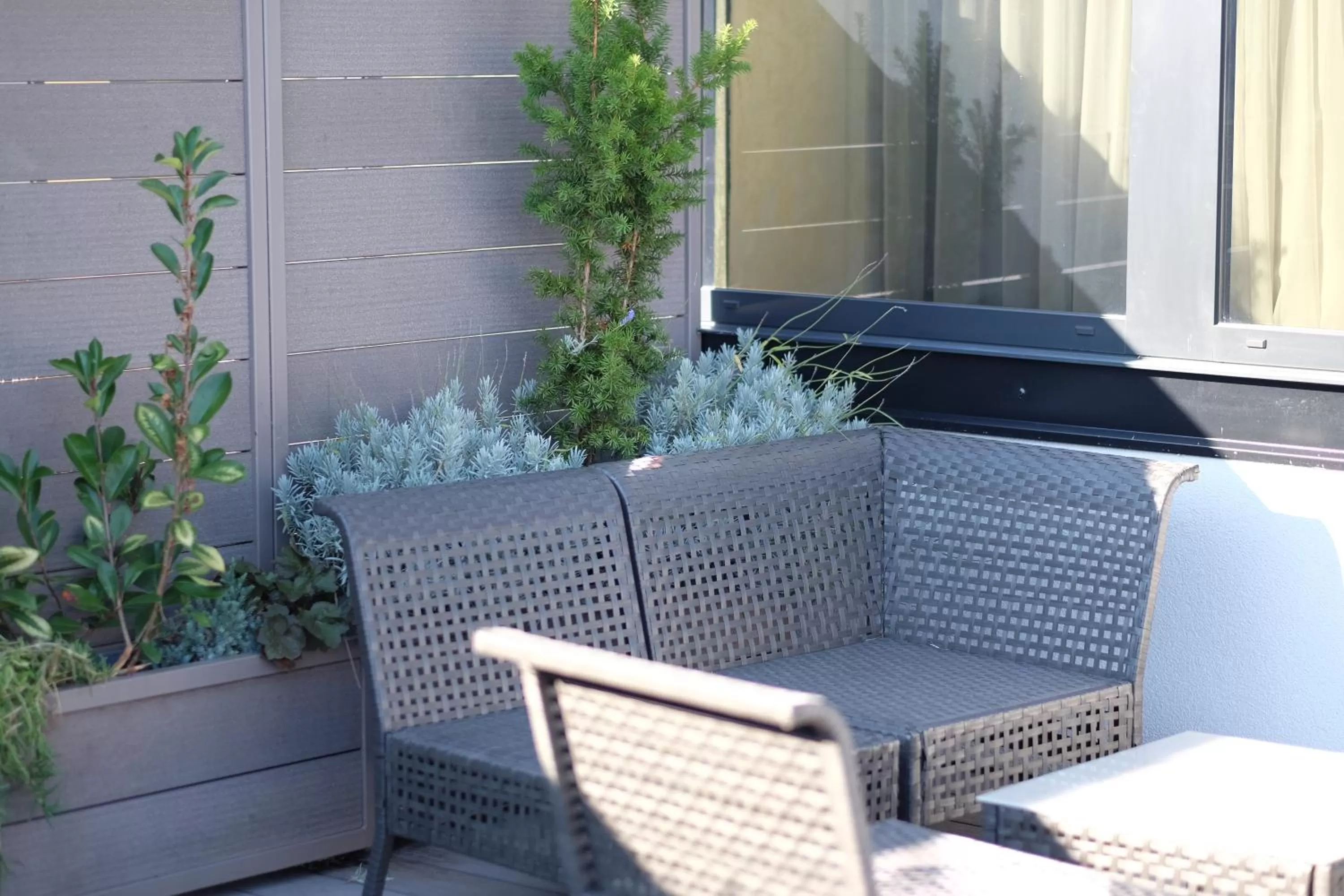 Patio in Admiral Hotel