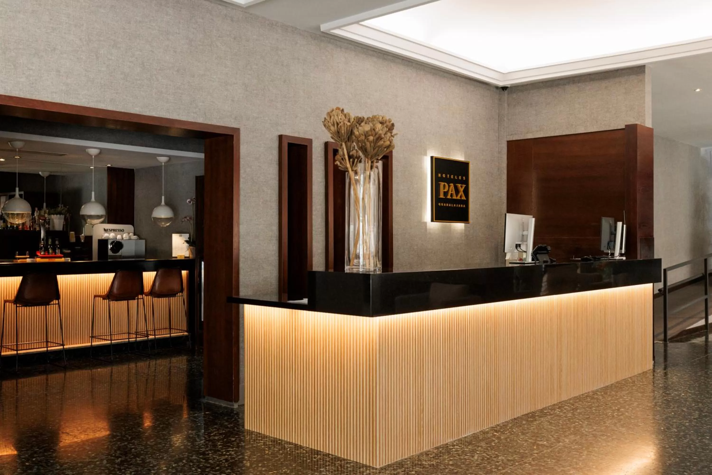 Lobby or reception in Hotel Pax Guadalajara
