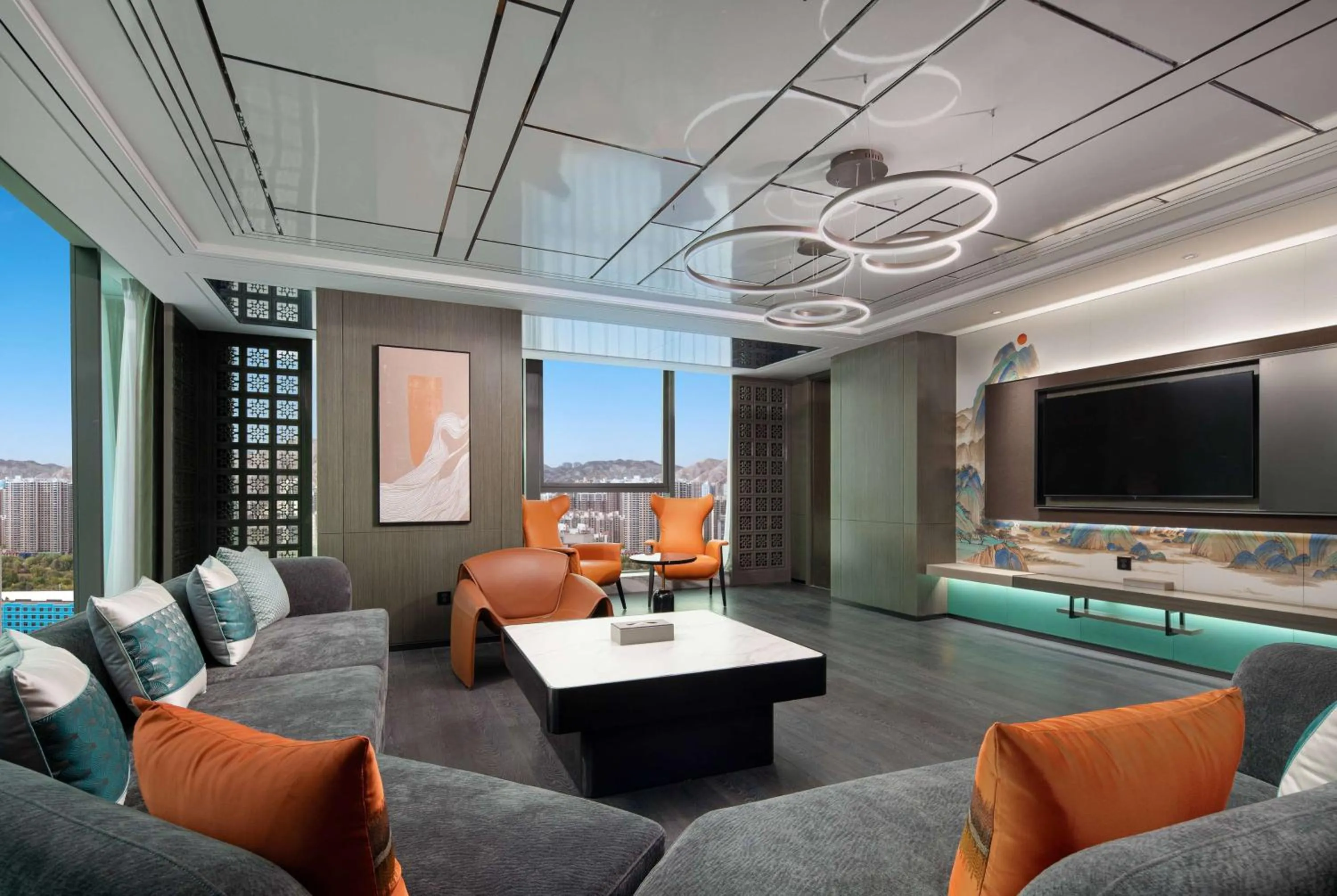 Photo of the whole room, Seating Area in Wyndham Garden Lanzhou West Railway Station