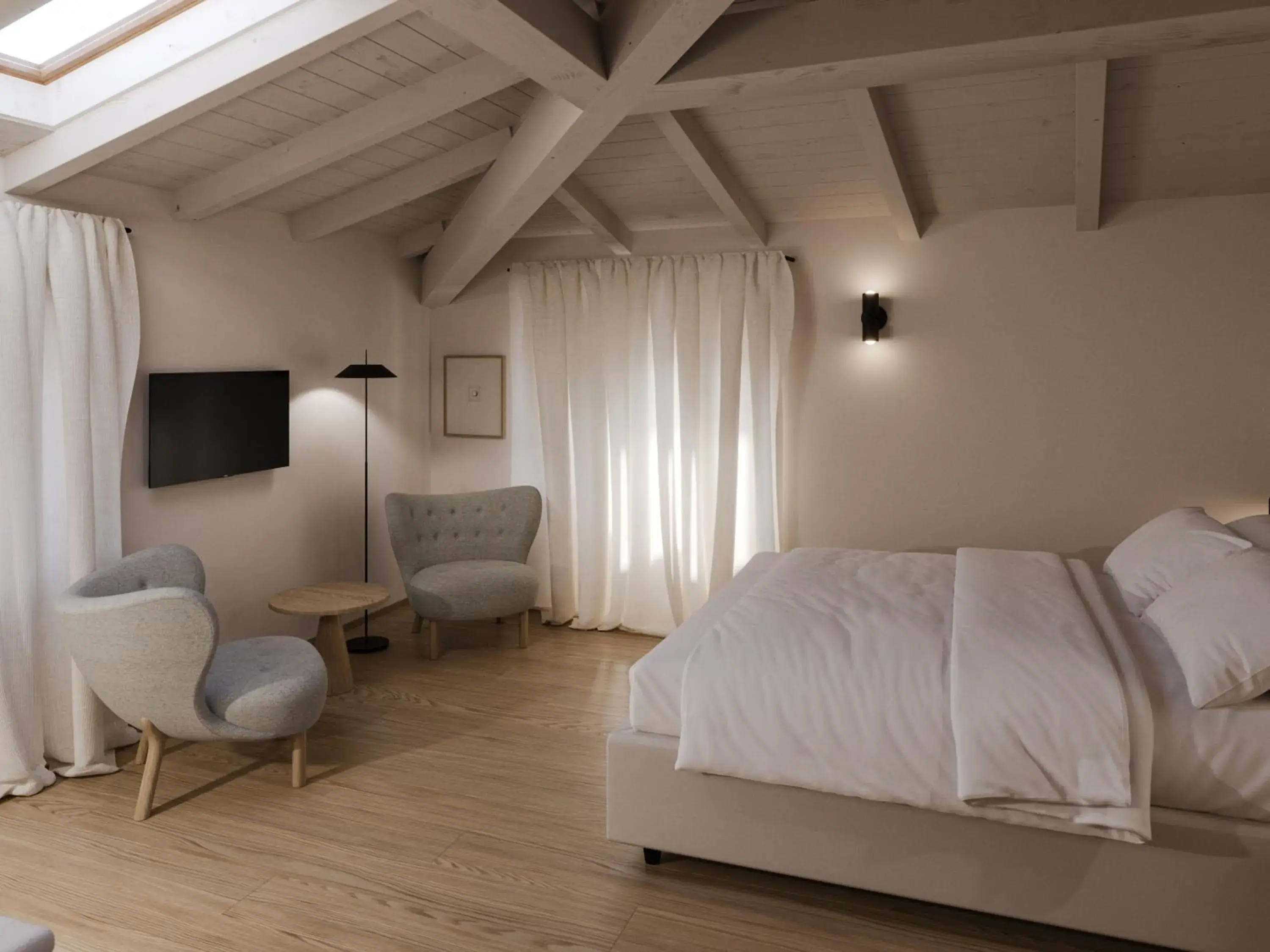 Double or Twin Room - Attic in Hotel Al Maso Double or Twin Room - Attic in Hotel Al Maso