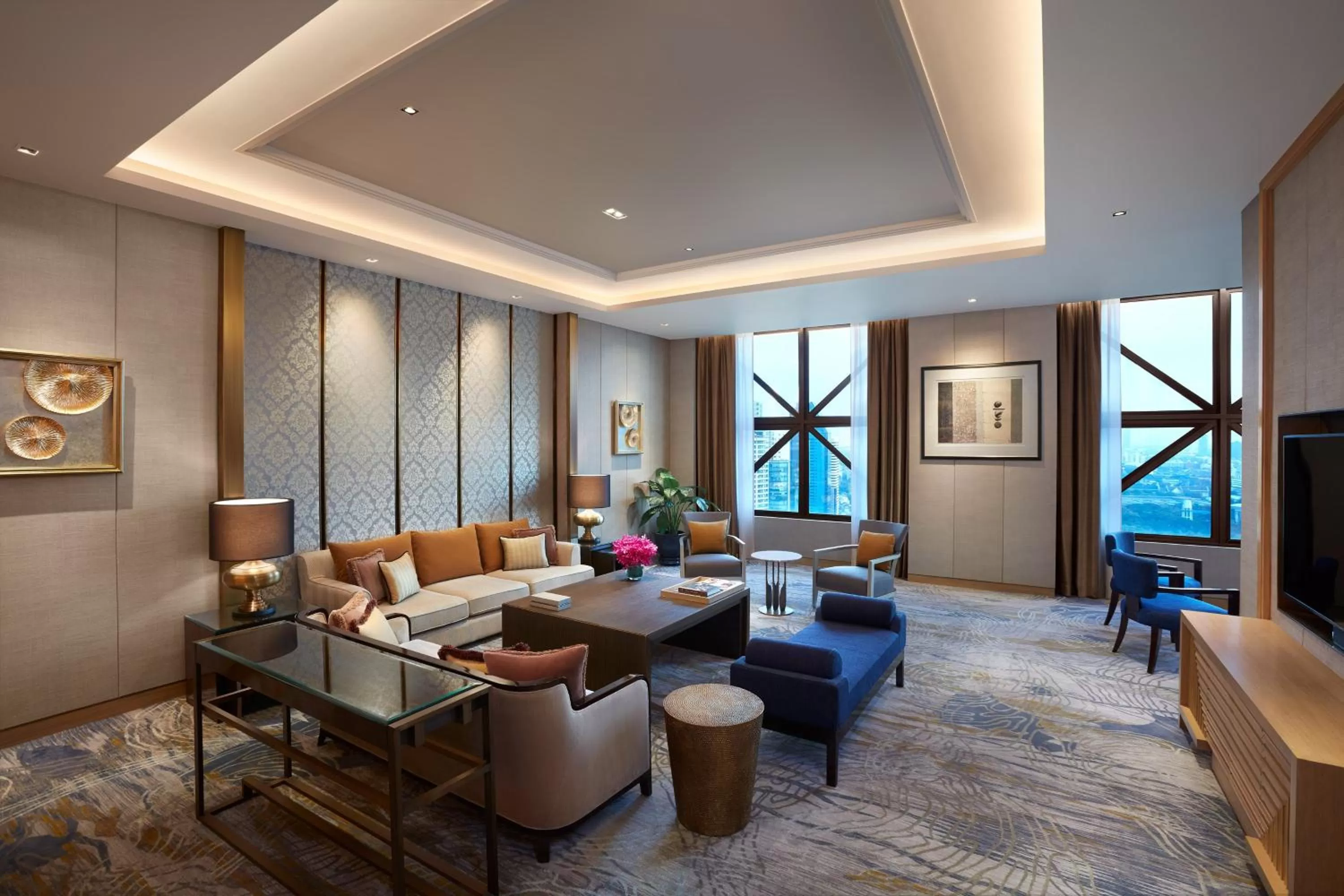 Living room in Sheraton Grande Sukhumvit, a Luxury Collection Hotel, Bangkok