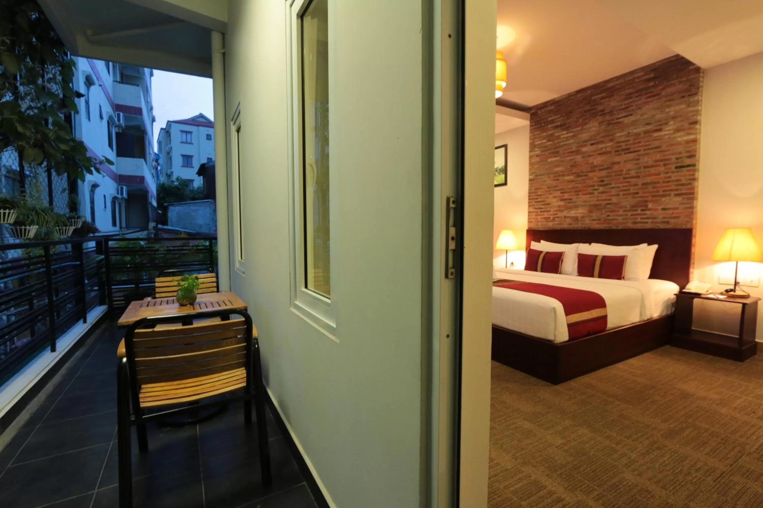 Bed in Sovanna Hotel