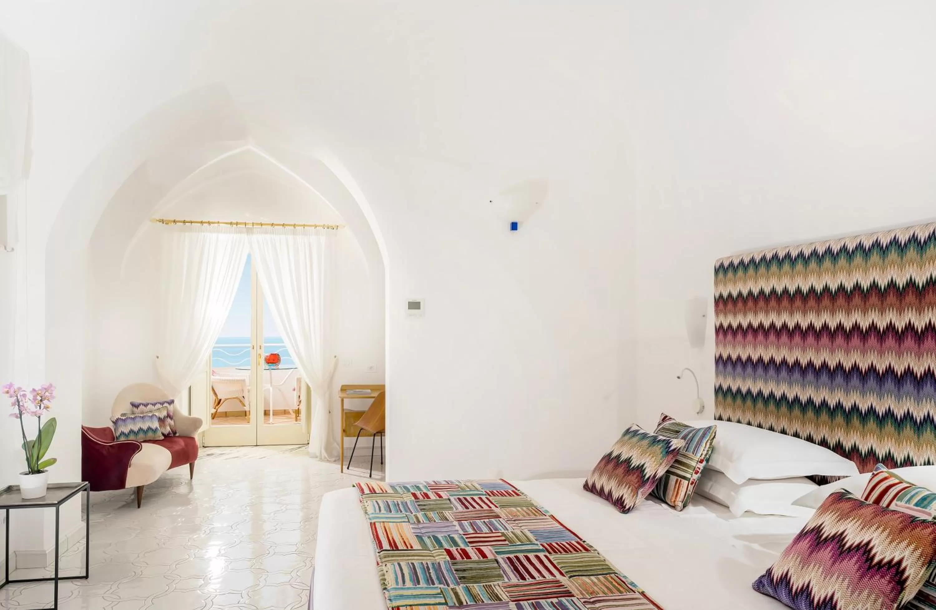 Bedroom, Bed in Hotel Santa Caterina