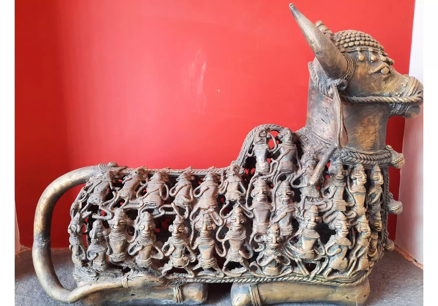 Decorative detail, Other Animals in Saratha Vilas Chettinad