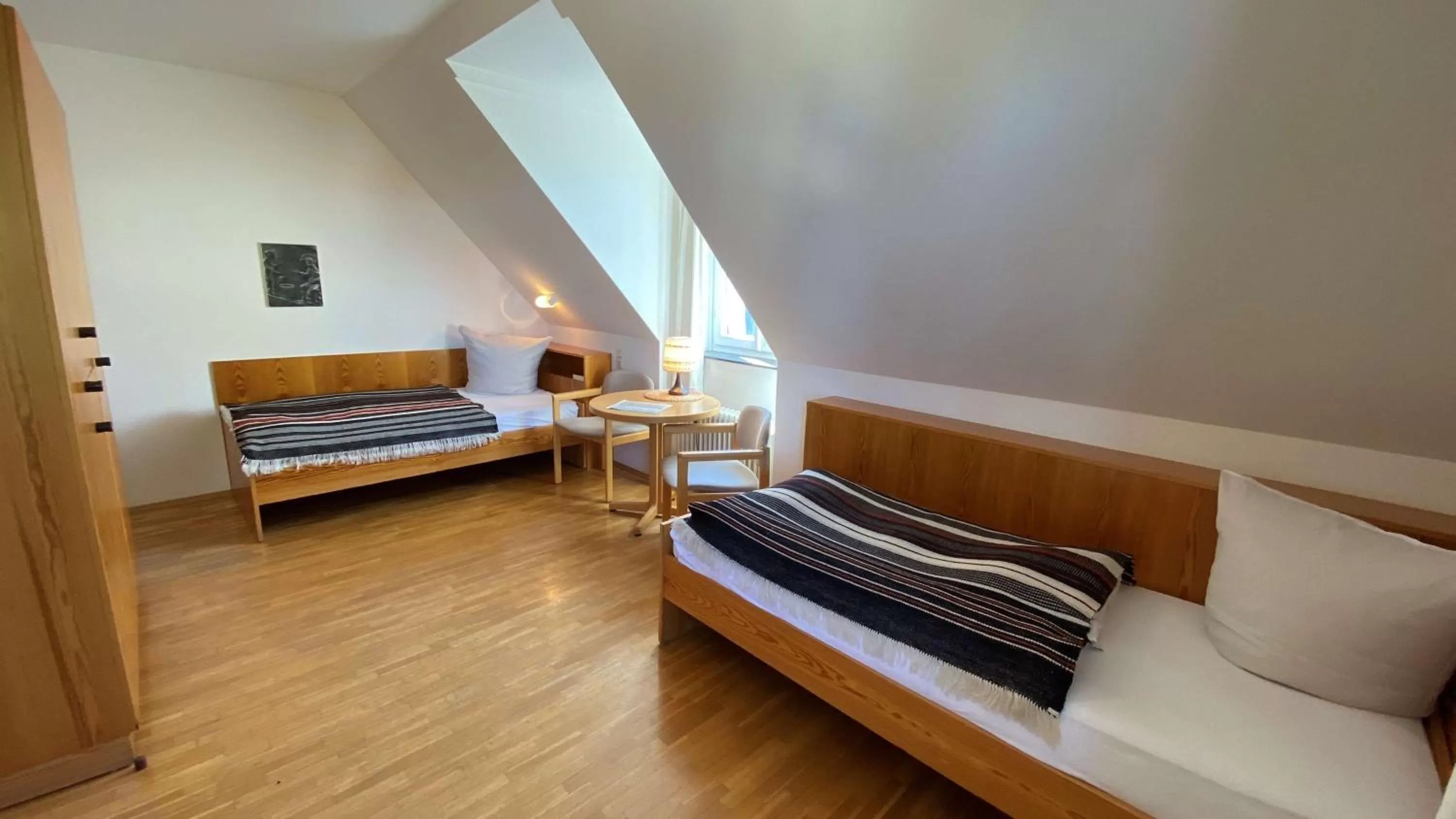 Bedroom, Bed in Kloster Steinfeld Gästehaus