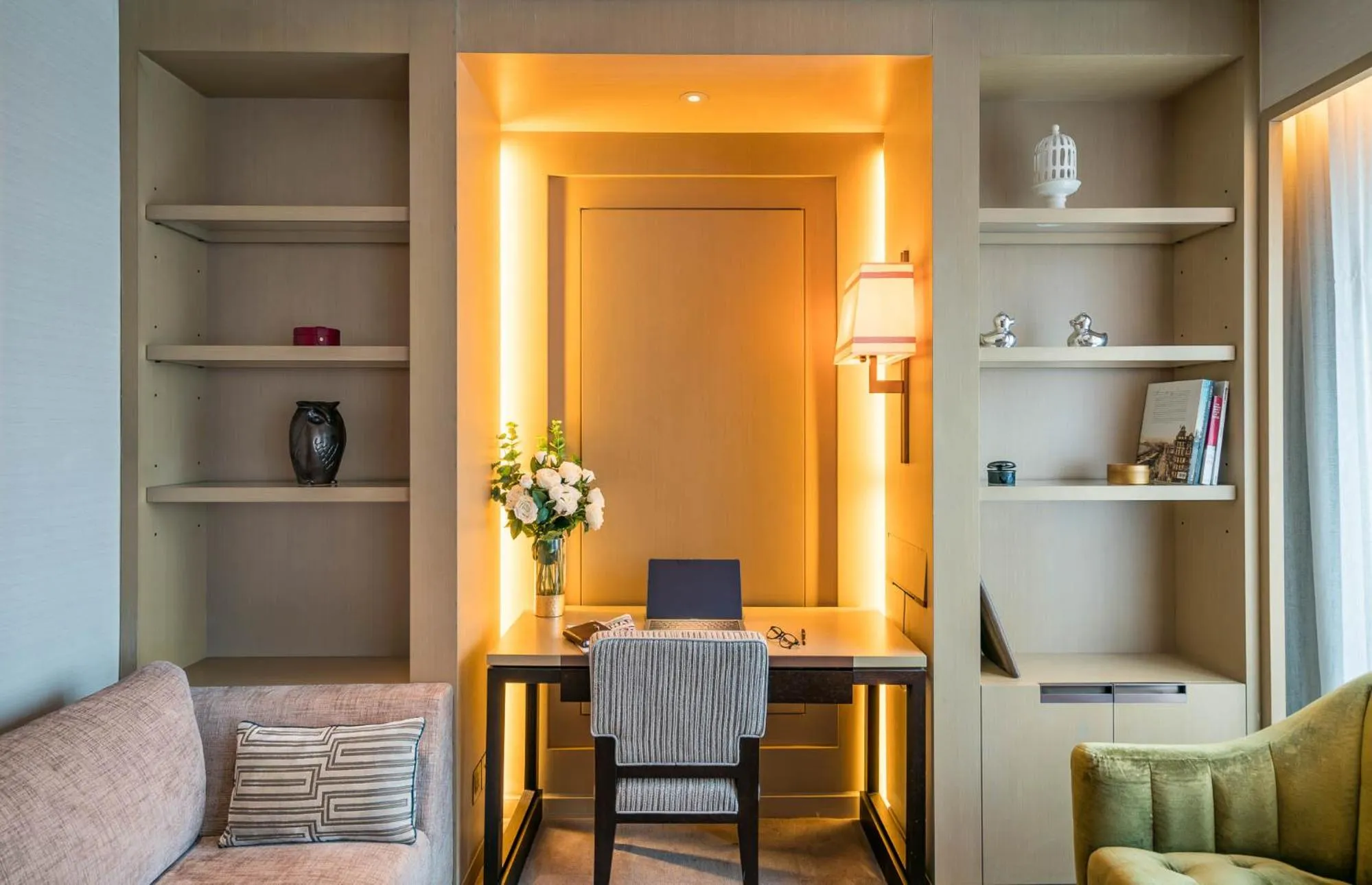 Seating area in IFC Residence