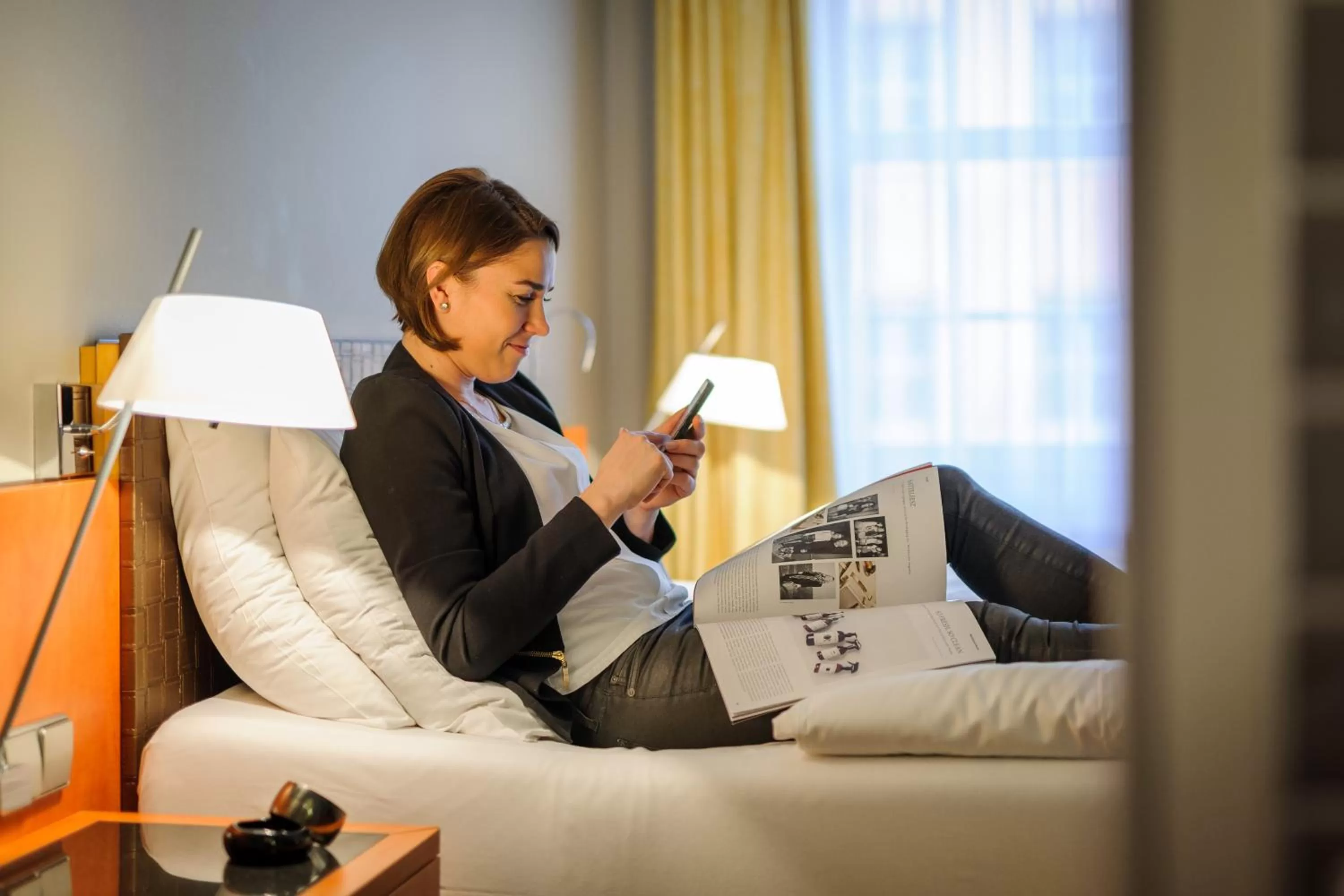 Bed in Mercure Hotel & Residenz Berlin Checkpoint Charlie