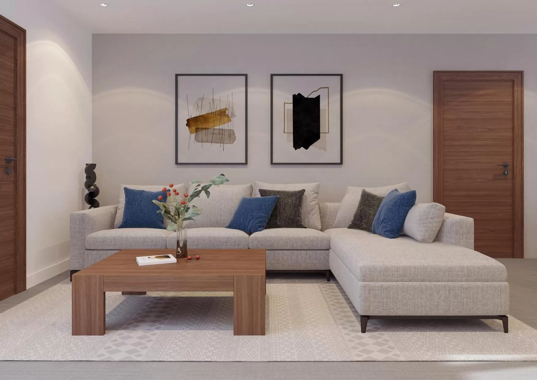 Living room, Seating Area in Plush Hotel,Abuja