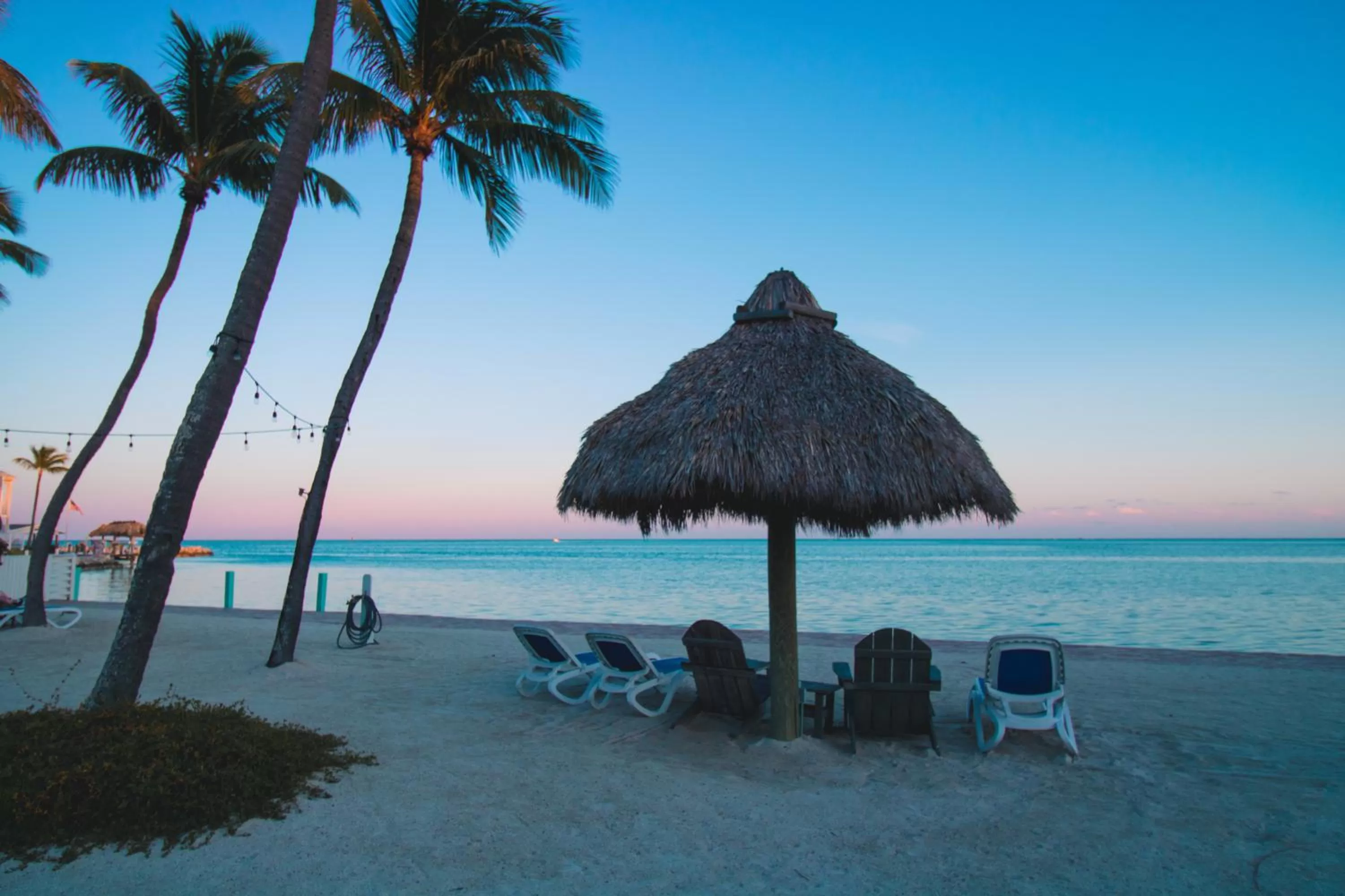 Sunset in Drop Anchor Resort & Marina