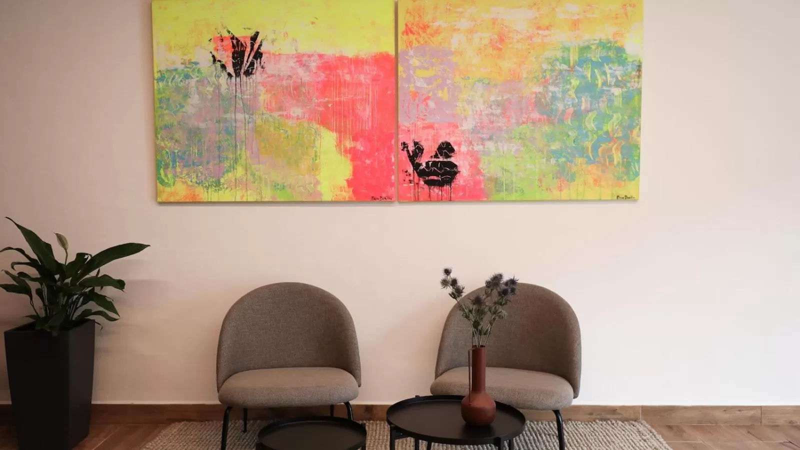 Seating area in Dubno Eat & Sleep