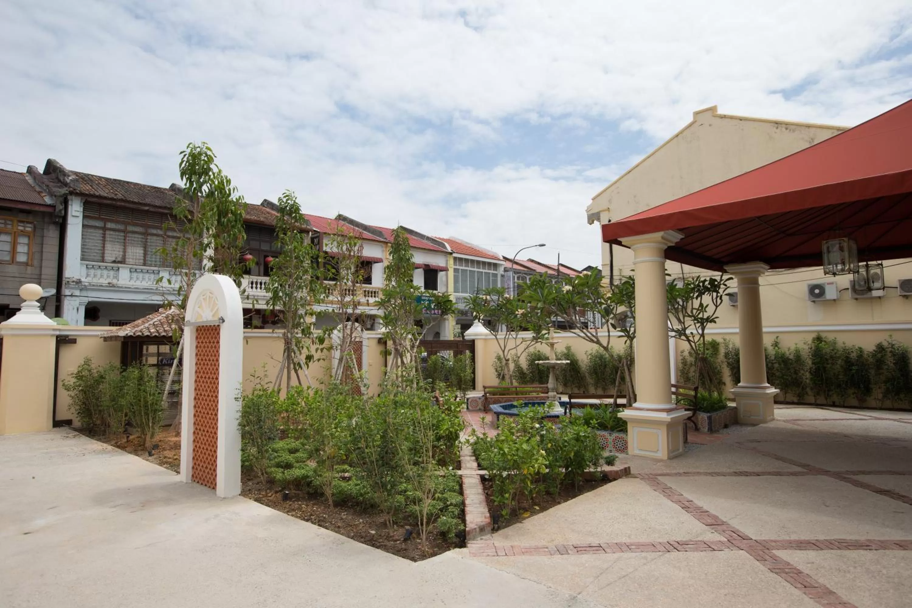 Garden view in Jawi Peranakan Mansion